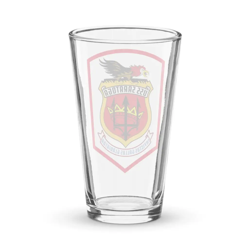 USS Saratoga (CVA-60) Beer Pint Glass - Image 2