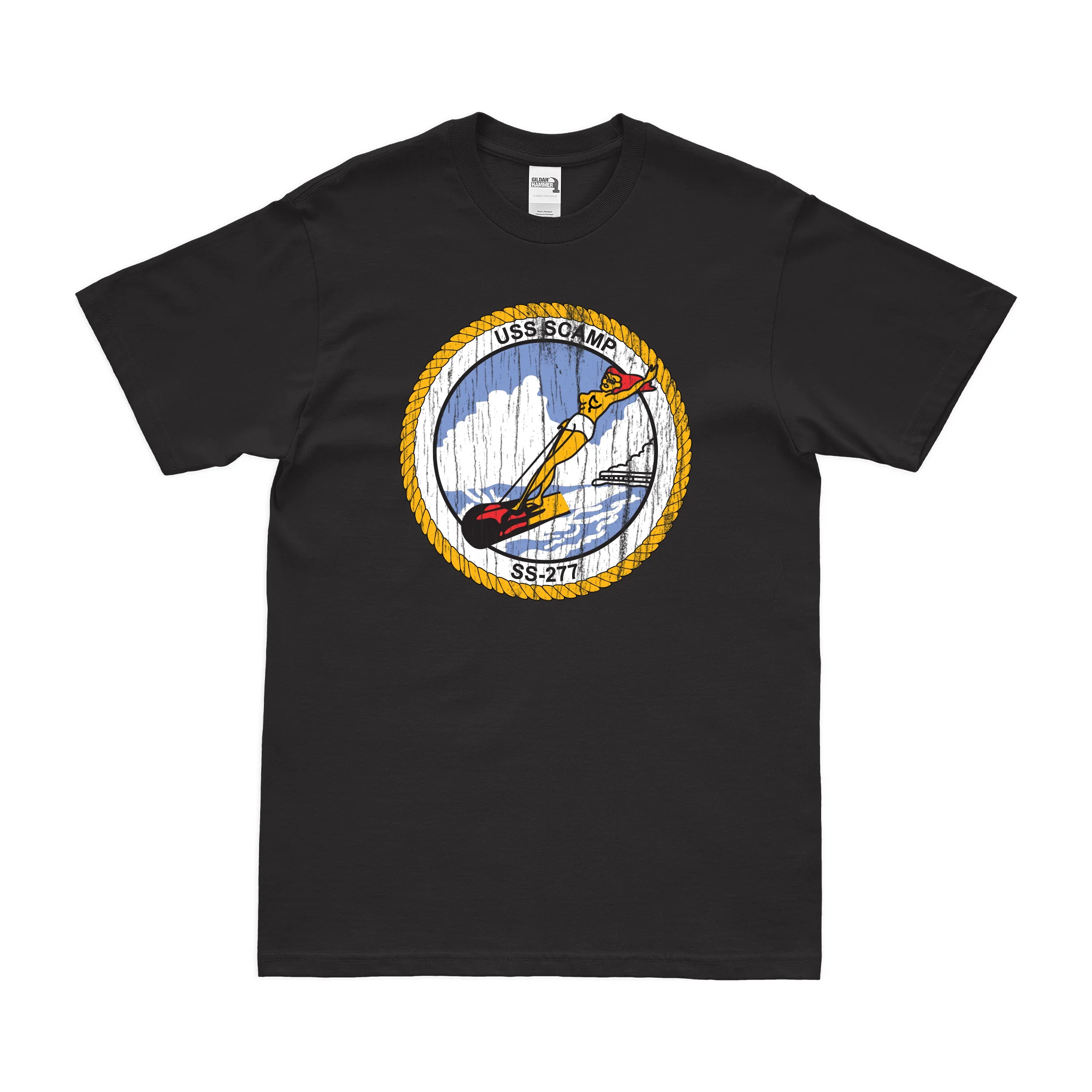 USS Scamp (SS-277) Gato-class Submarine T-Shirt - Image 3