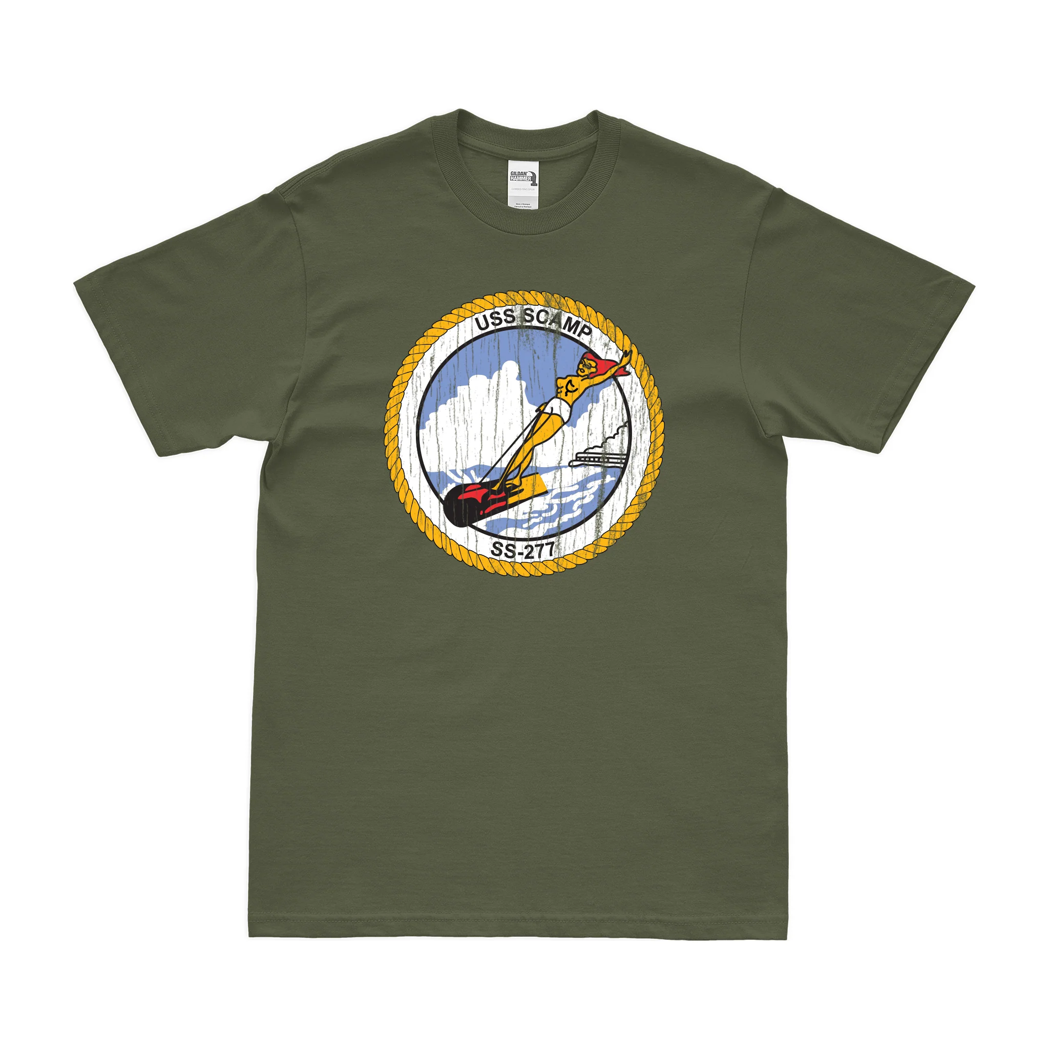 USS Scamp (SS-277) Gato-class Submarine T-Shirt - Image 4