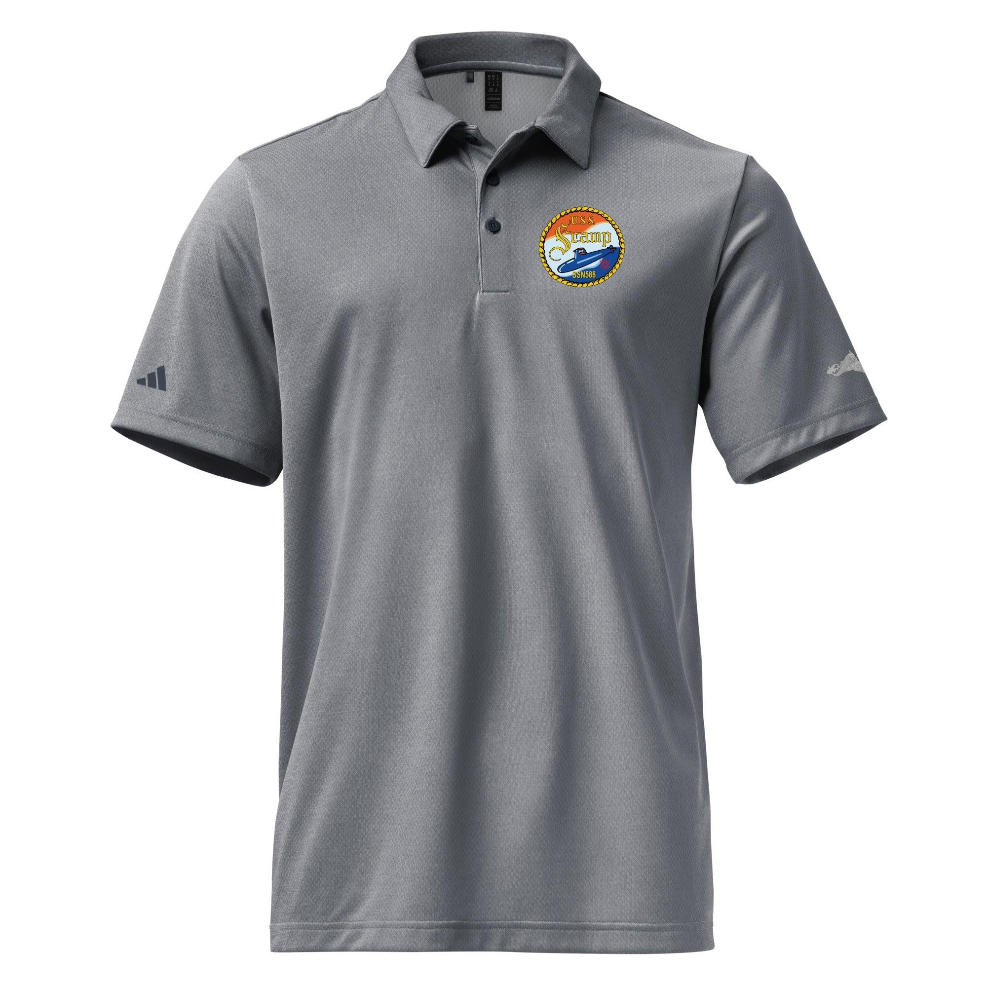 USS Scamp (SSN-588) Adidas® Polo Shirt - Image 5