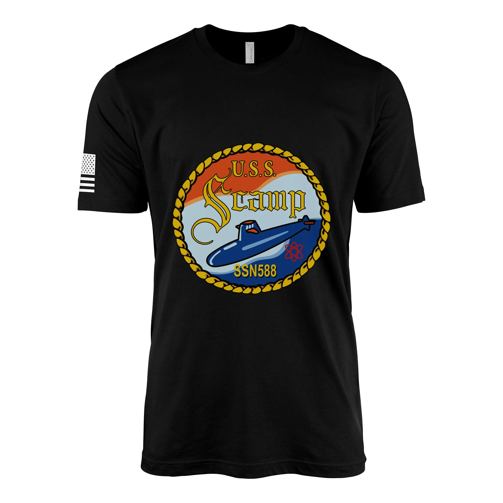 USS Scamp (SSN-588) Submarine T-Shirt - Image 3