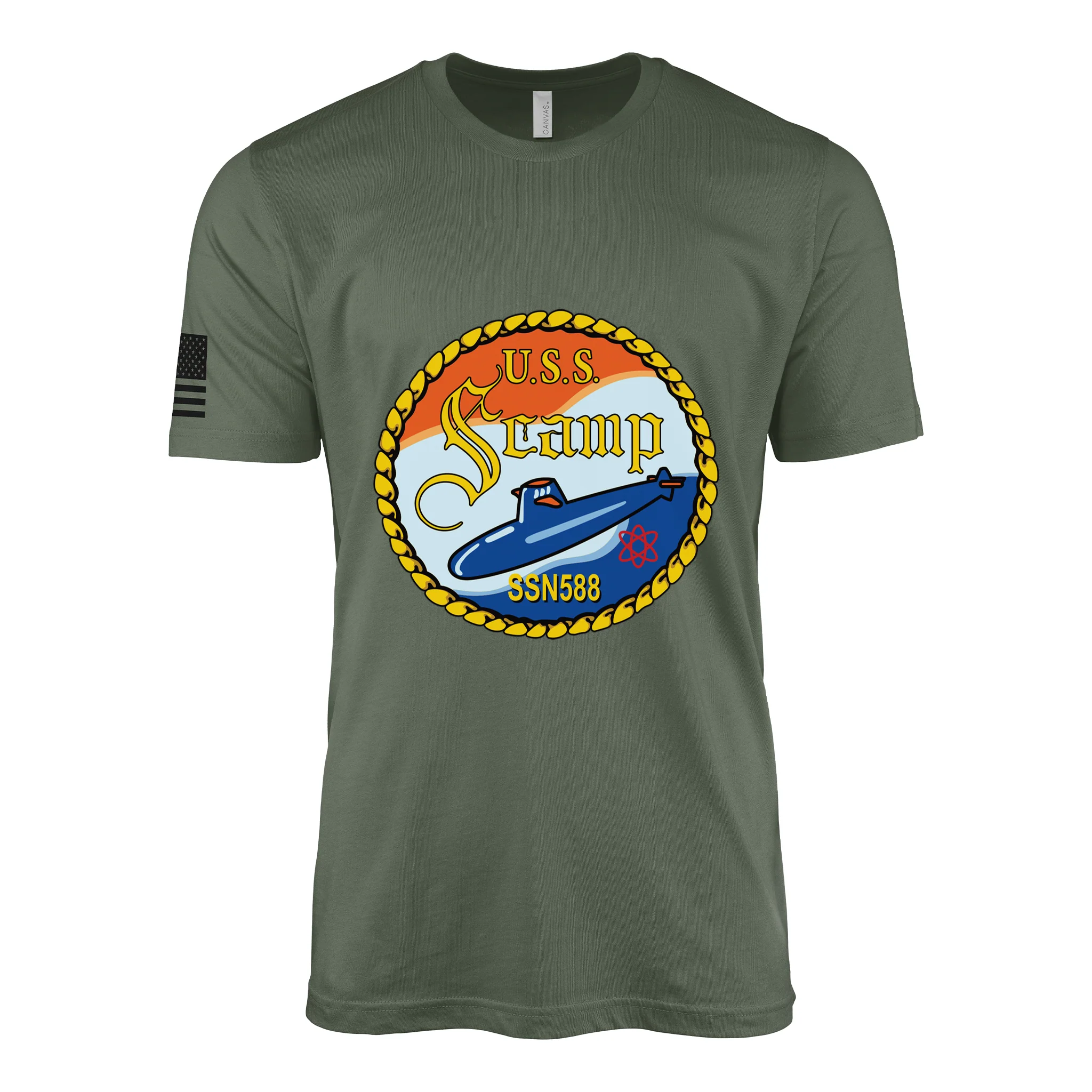 USS Scamp (SSN-588) Submarine T-Shirt - Image 4