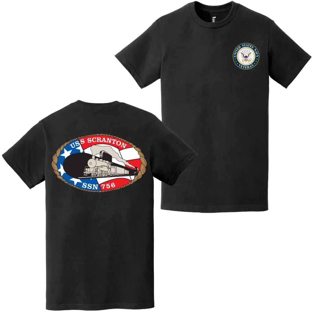 USS Scranton (SSN-756) U.S. Navy Veteran T-Shirt
