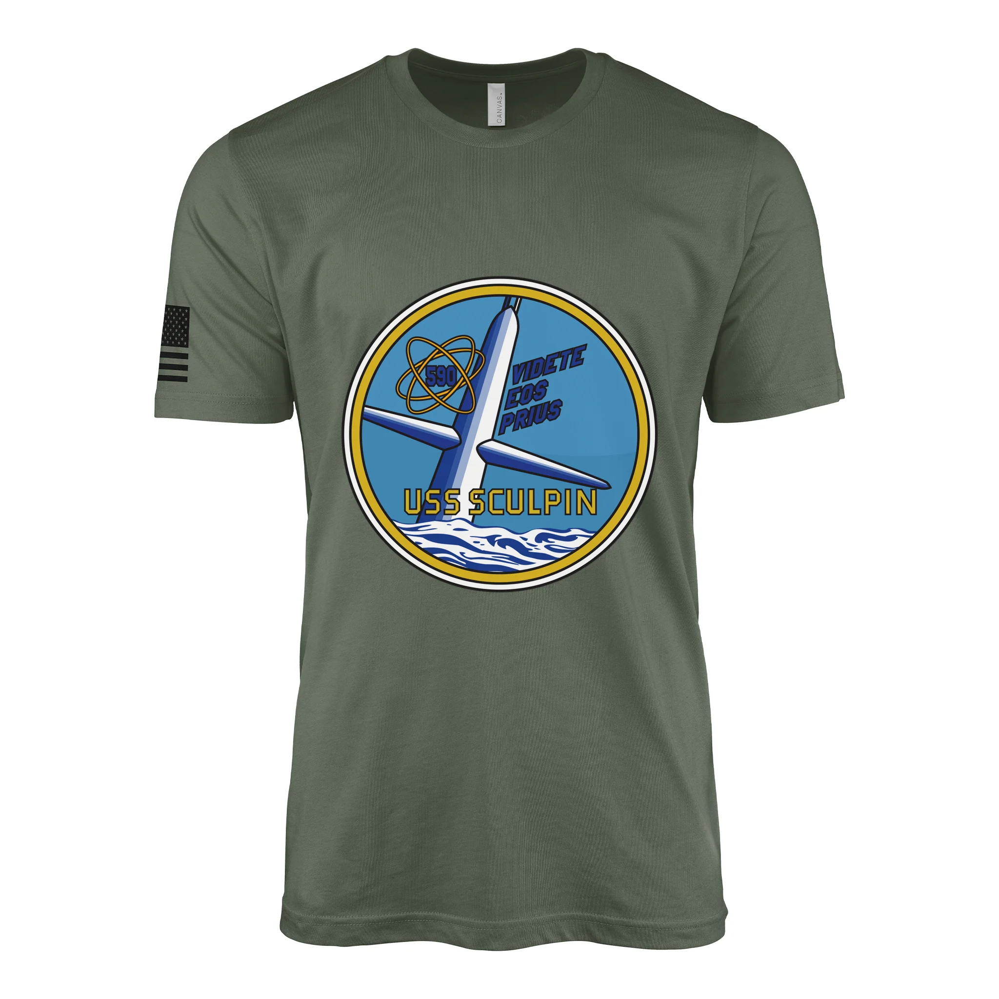 USS Sculpin (SSN-590) Submarine T-Shirt - Image 4