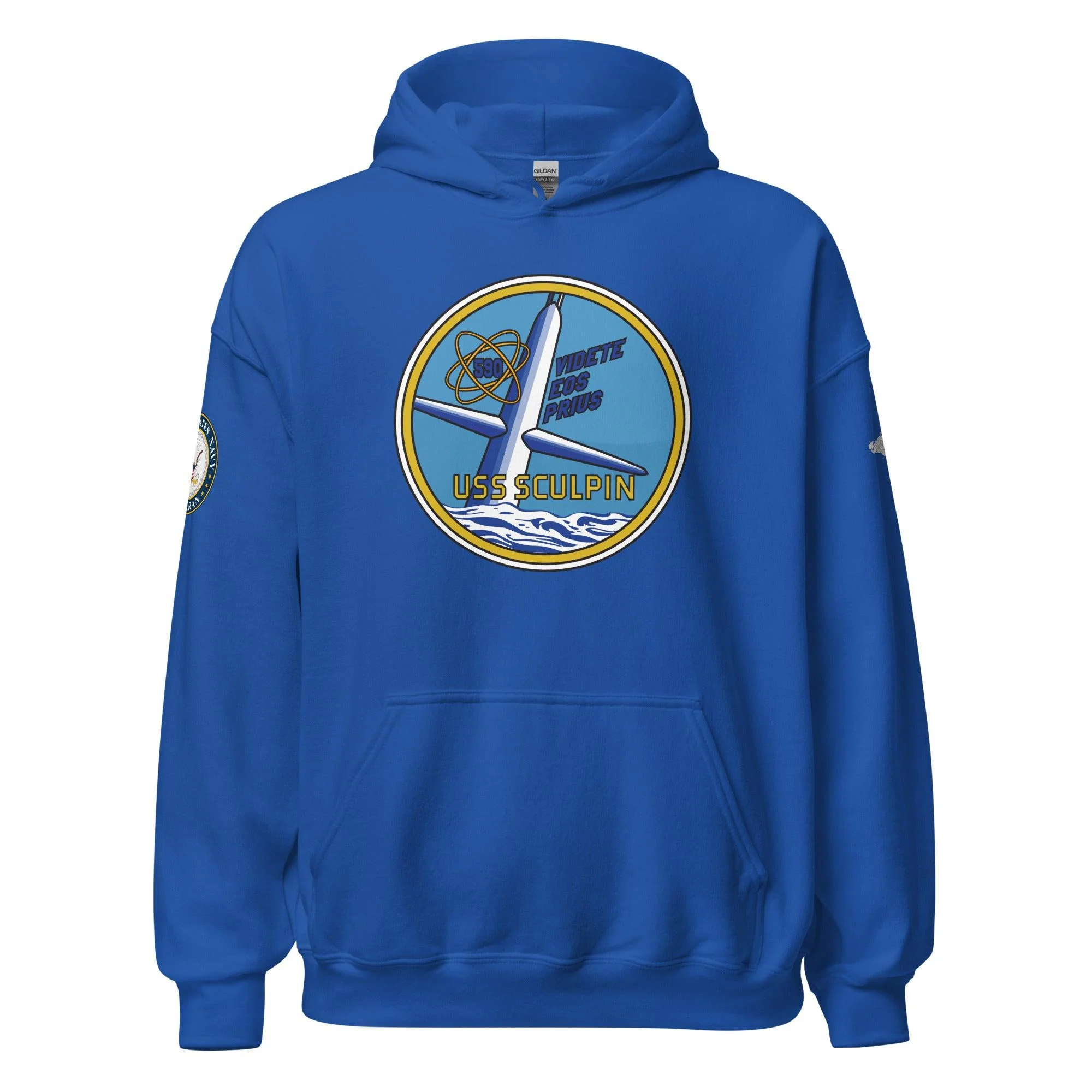 USS Sculpin (SSN-590) U.S. Navy Veteran Unisex Hoodie - Image 13