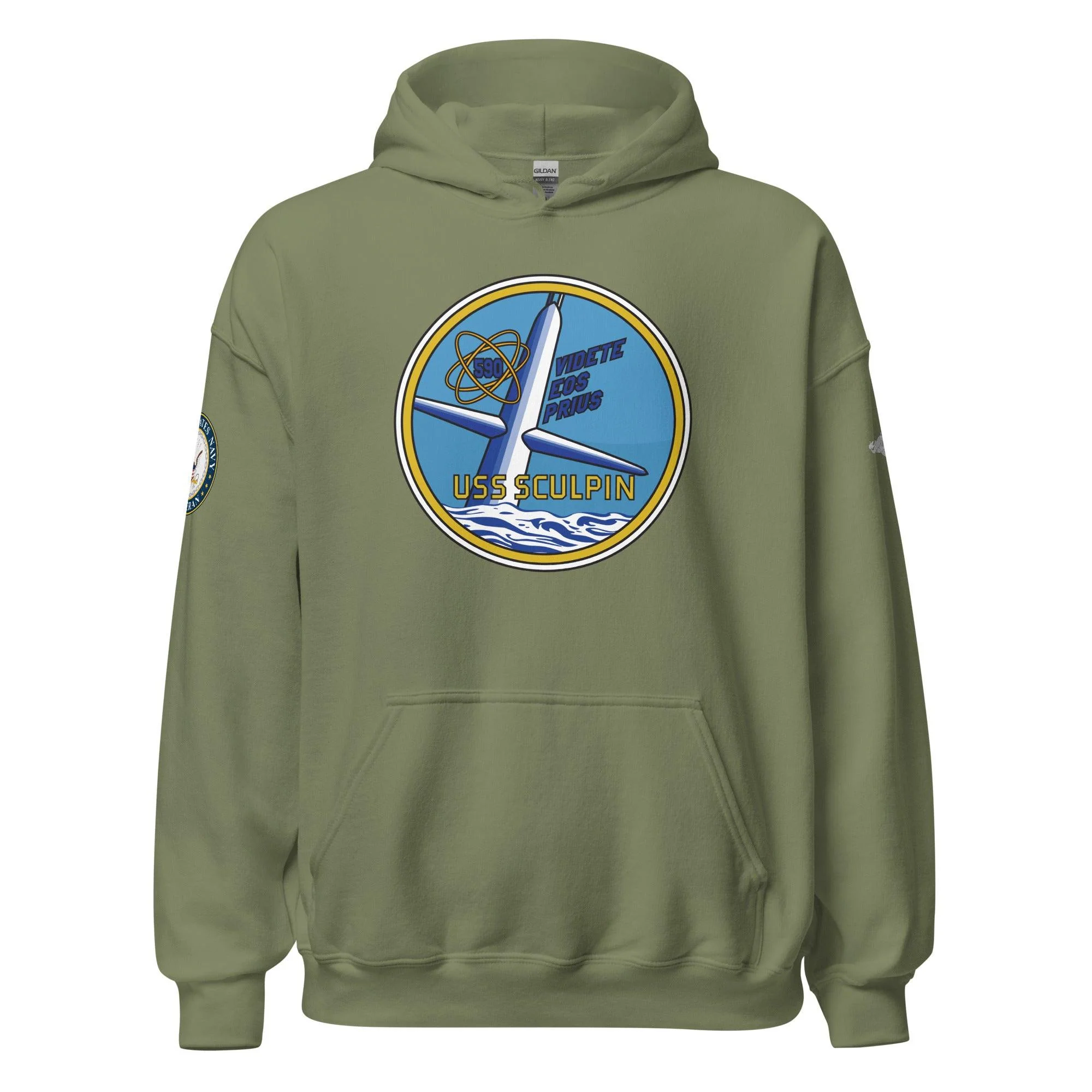 USS Sculpin (SSN-590) U.S. Navy Veteran Unisex Hoodie - Image 21