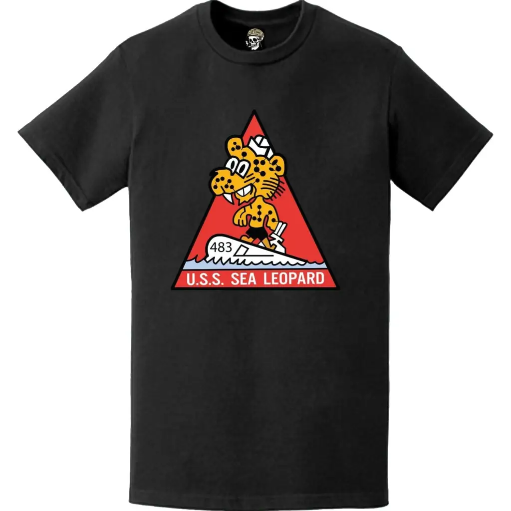 USS Sea Leopard (SS-483) Submarine Logo Emblem Crest T-Shirt