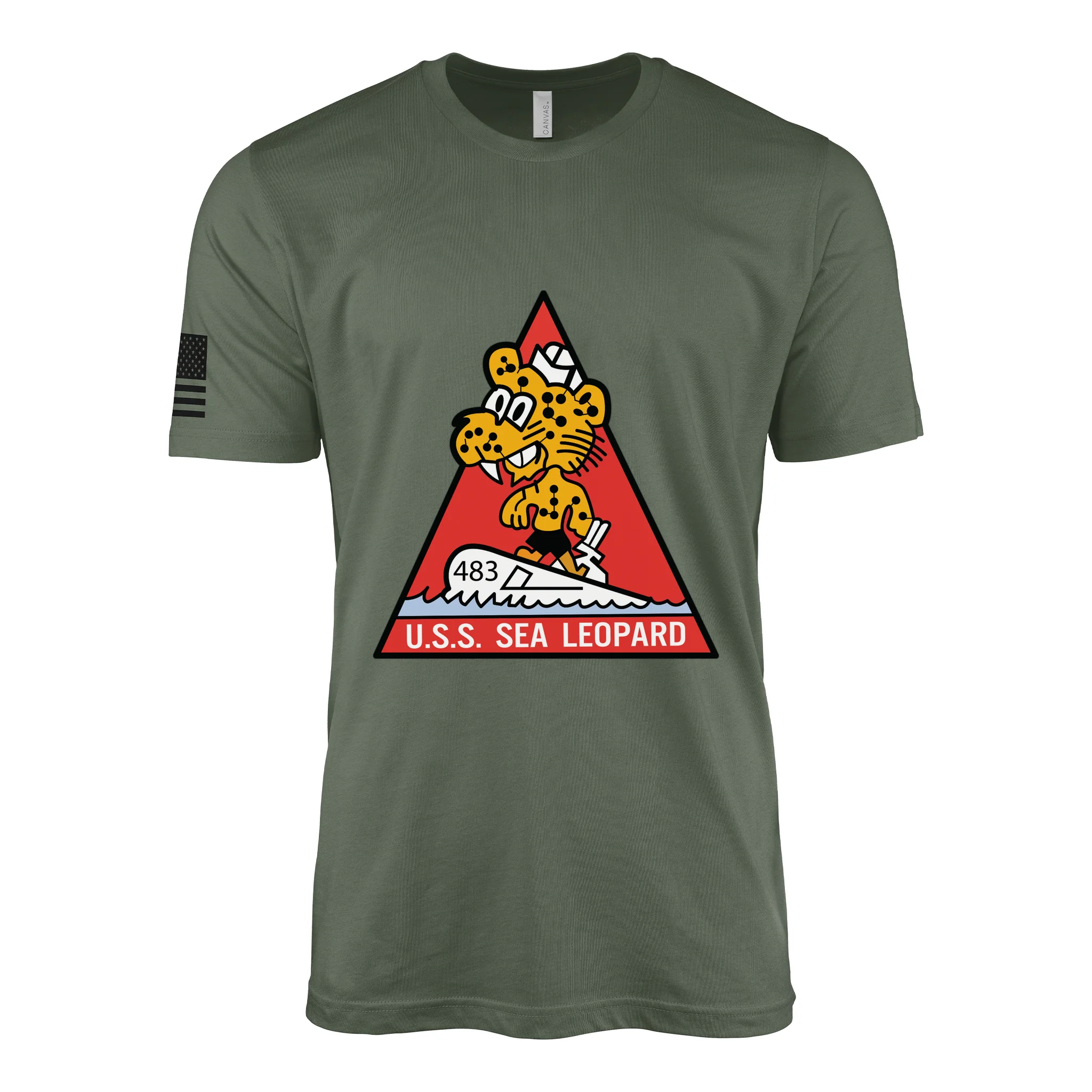 USS Sea Leopard (SS-483) Submarine T-Shirt - Image 3