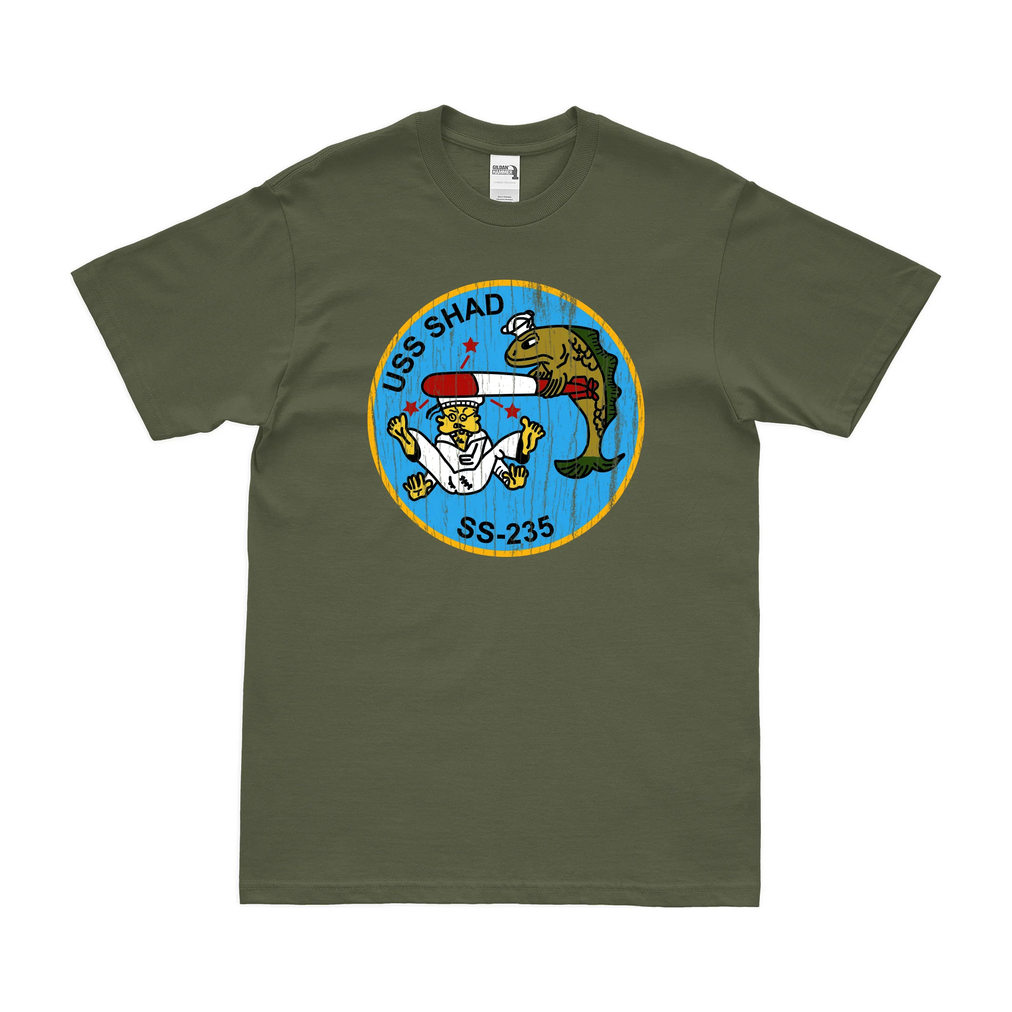 USS Shad (SS-235) Gato-class Submarine T-Shirt - Image 4