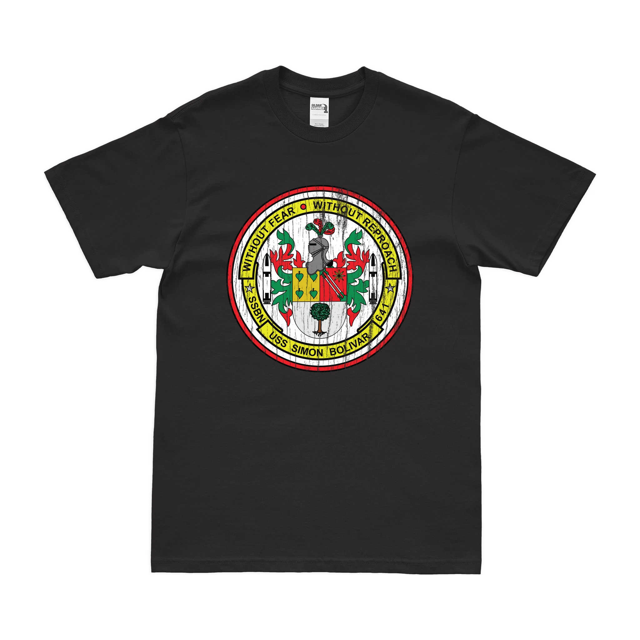 USS Simon Bolivar (SSBN-641) Ballistic-Missile Submarine T-Shirt - Image 3