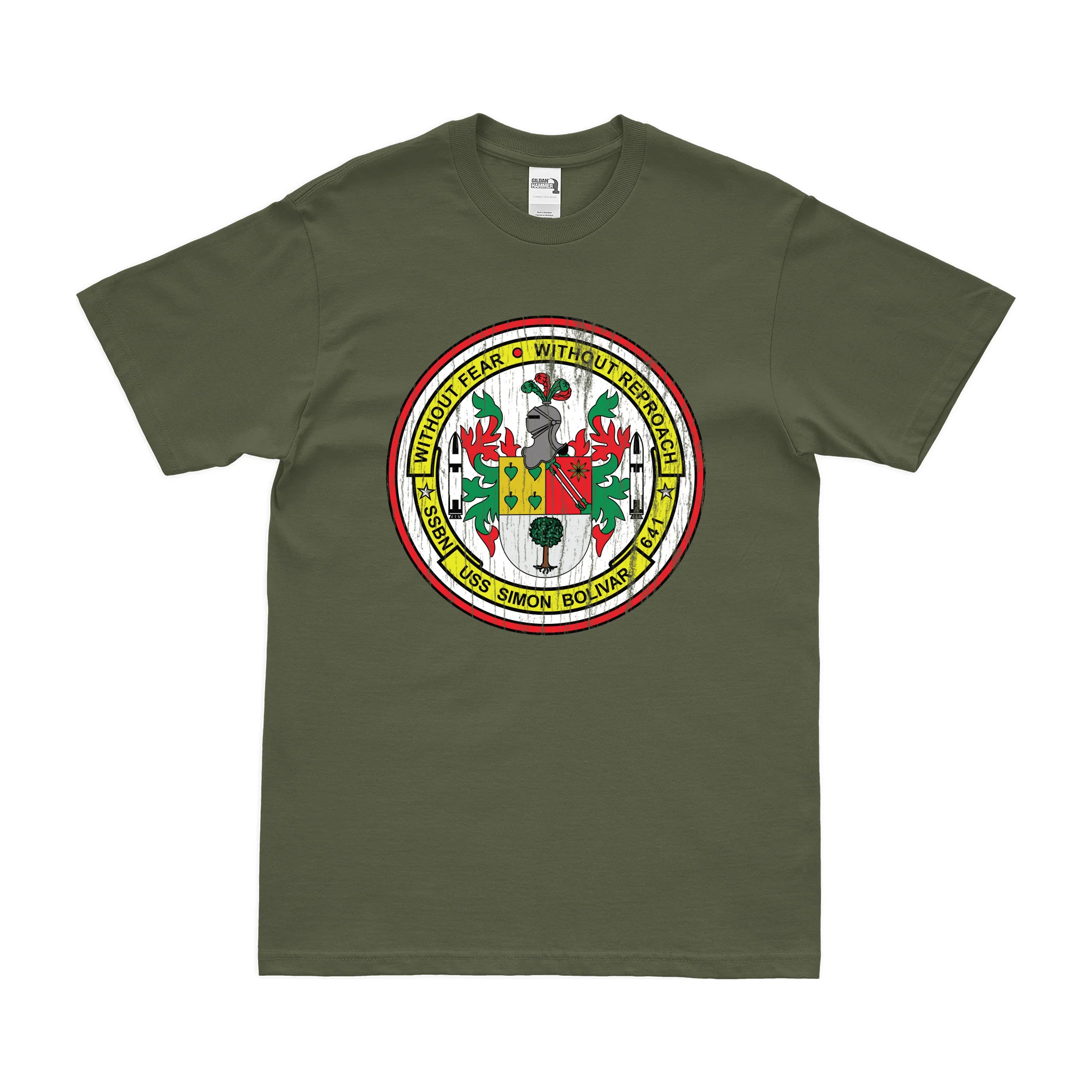USS Simon Bolivar (SSBN-641) Ballistic-Missile Submarine T-Shirt - Image 4