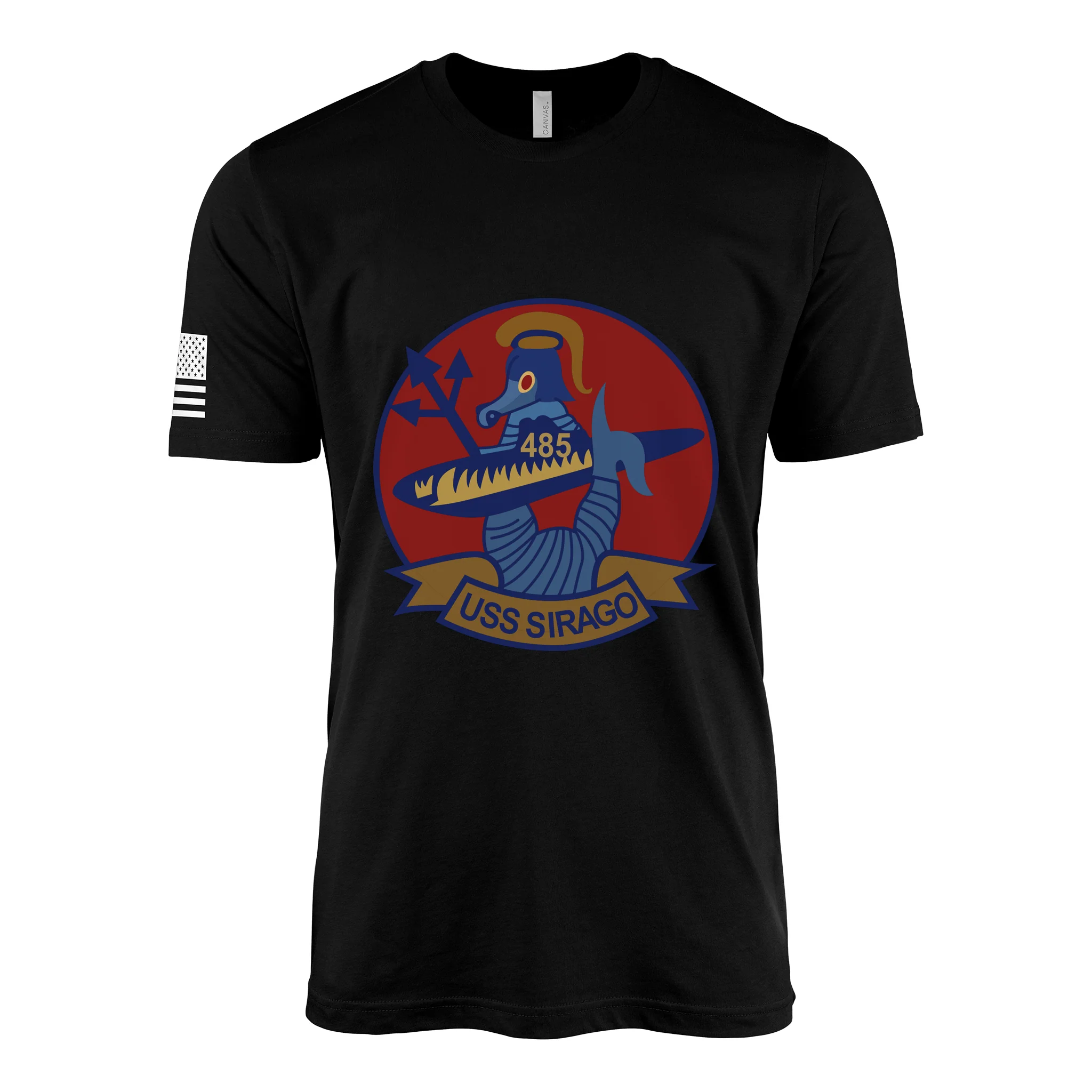 USS Sirago (SS-485) Submarine T-Shirt - Image 2