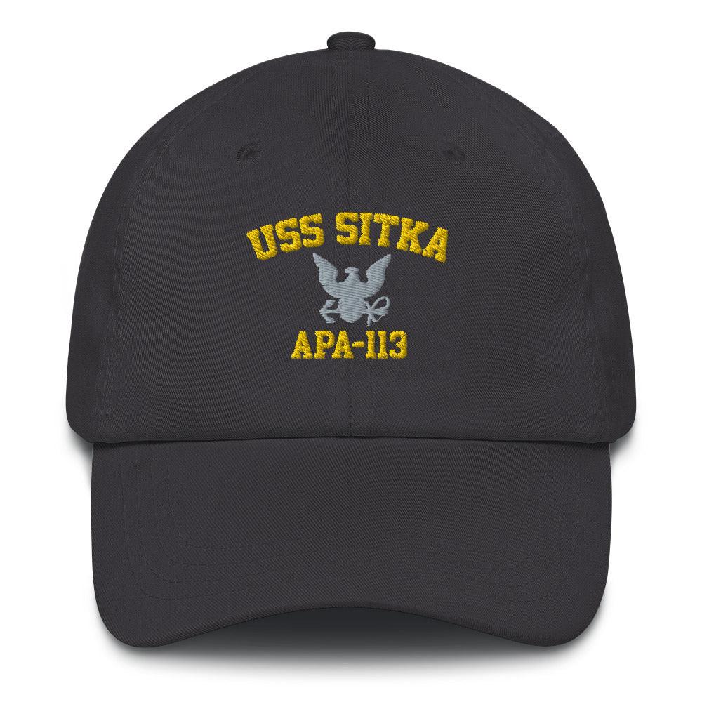USS Sitka (APA-113) Embroidered Dad Hat - Image 6