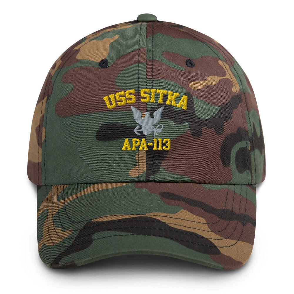 USS Sitka (APA-113) Embroidered Dad Hat - Image 8