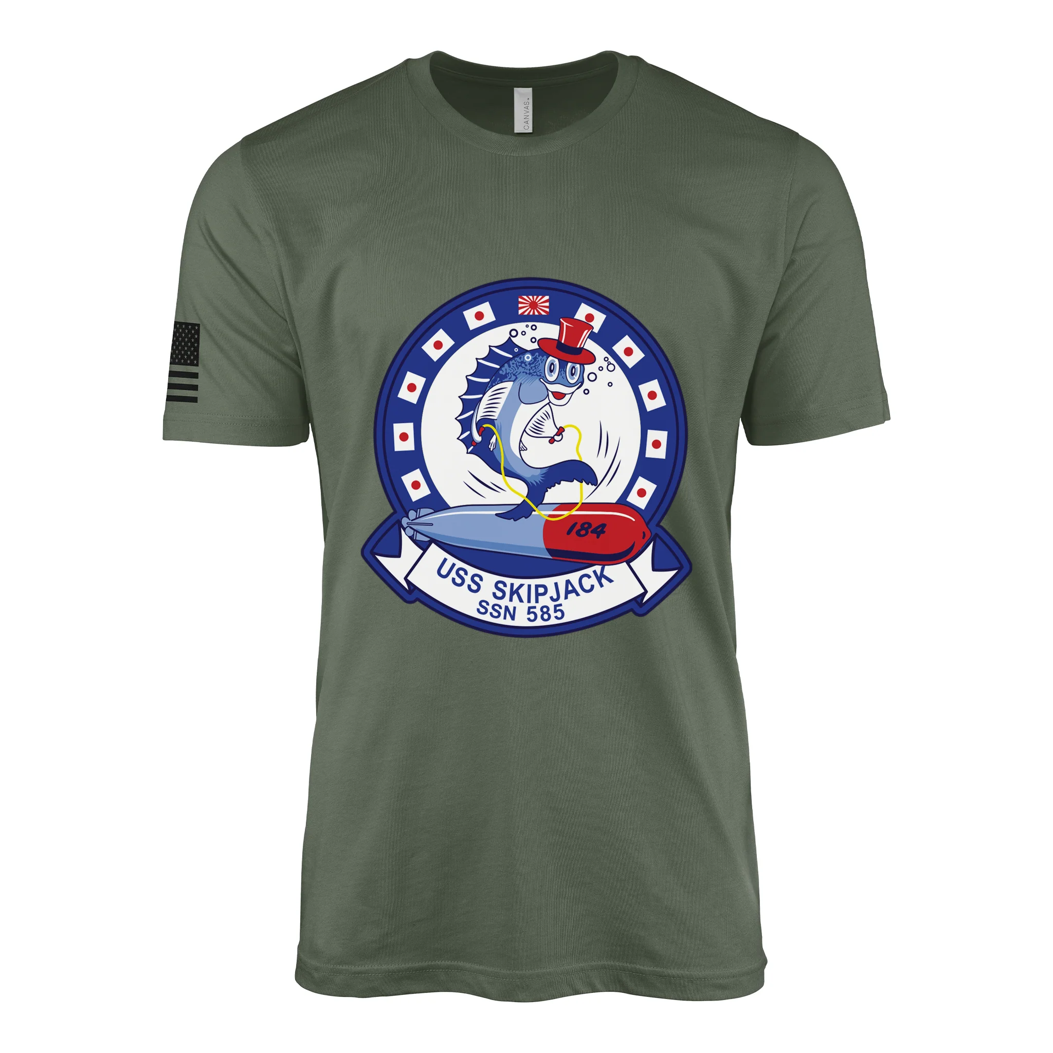 USS Skipjack (SSN-585) Submarine T-Shirt V2 - Image 4