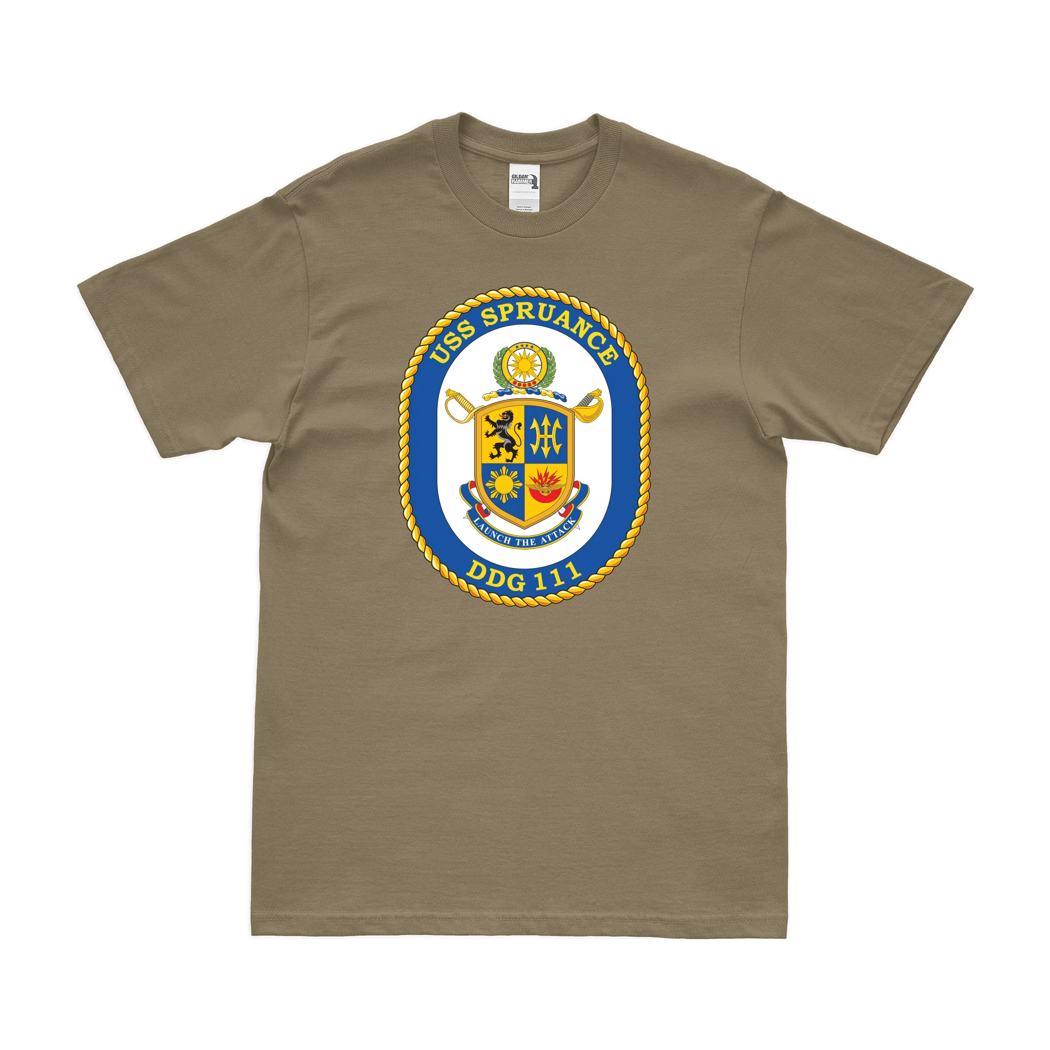 USS Spruance (DDG-111) Logo Emblem T-Shirt - Image 3