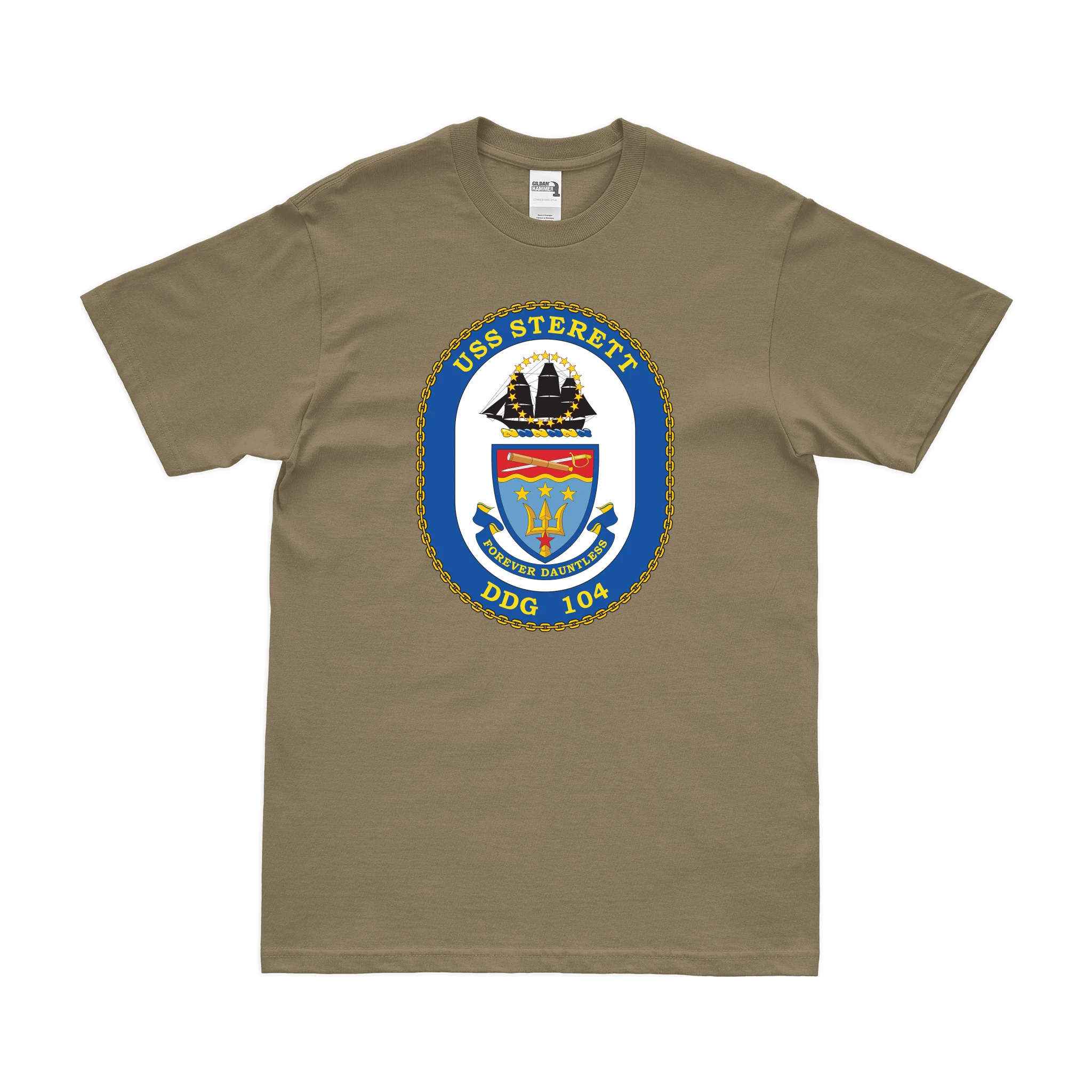 USS Sterett (DDG-104) Logo Emblem T-Shirt - Image 3