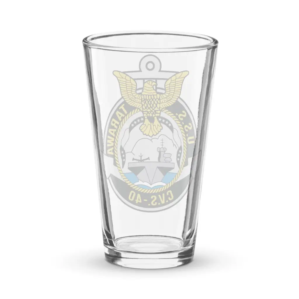 USS Tarawa (CVS-40) Beer Pint Glass - Image 2