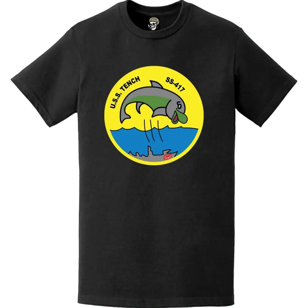 USS Tench (SS-417) Submarine Logo Emblem Crest T-Shirt