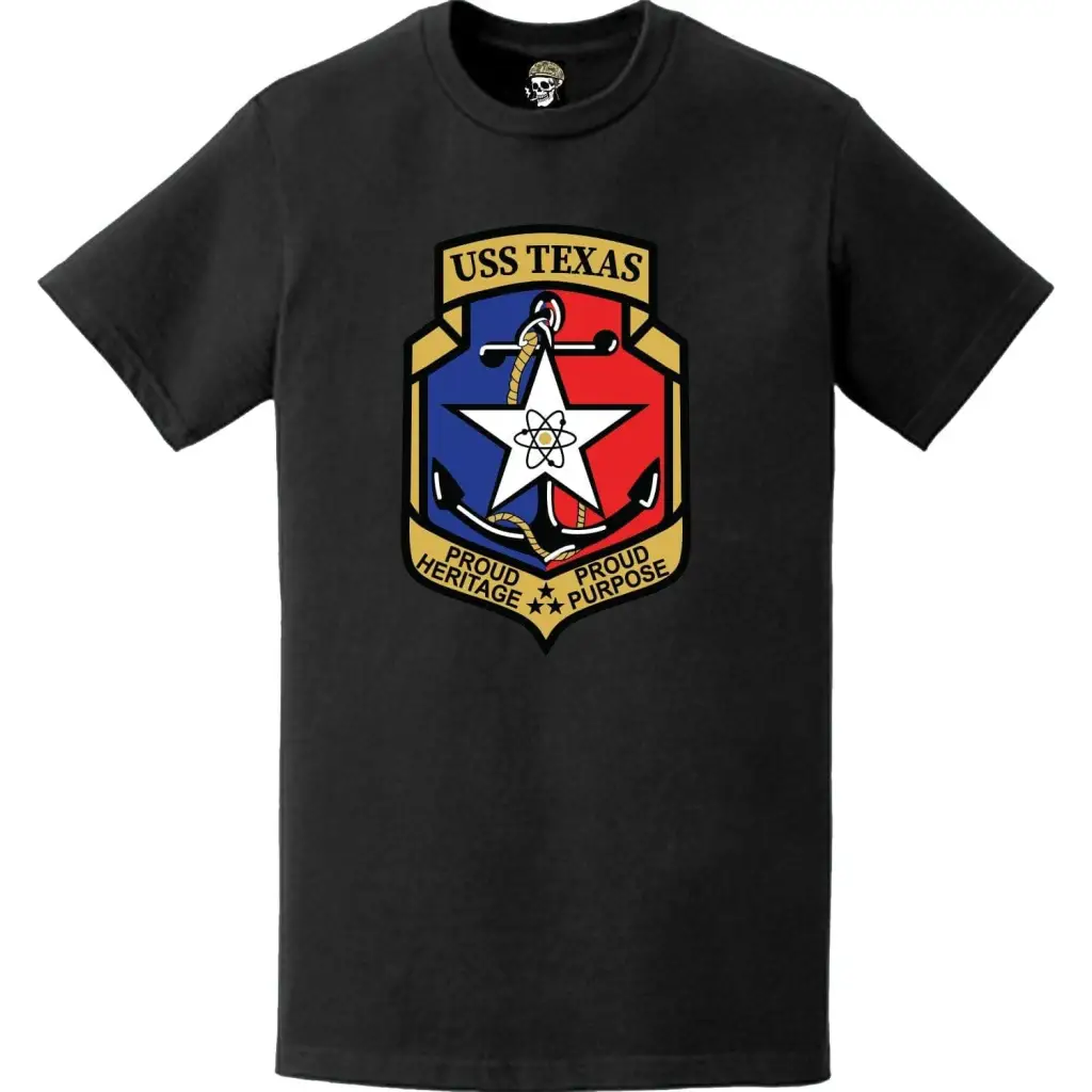 USS Texas (CGN-39) Ship's Crest Logo T-Shirt