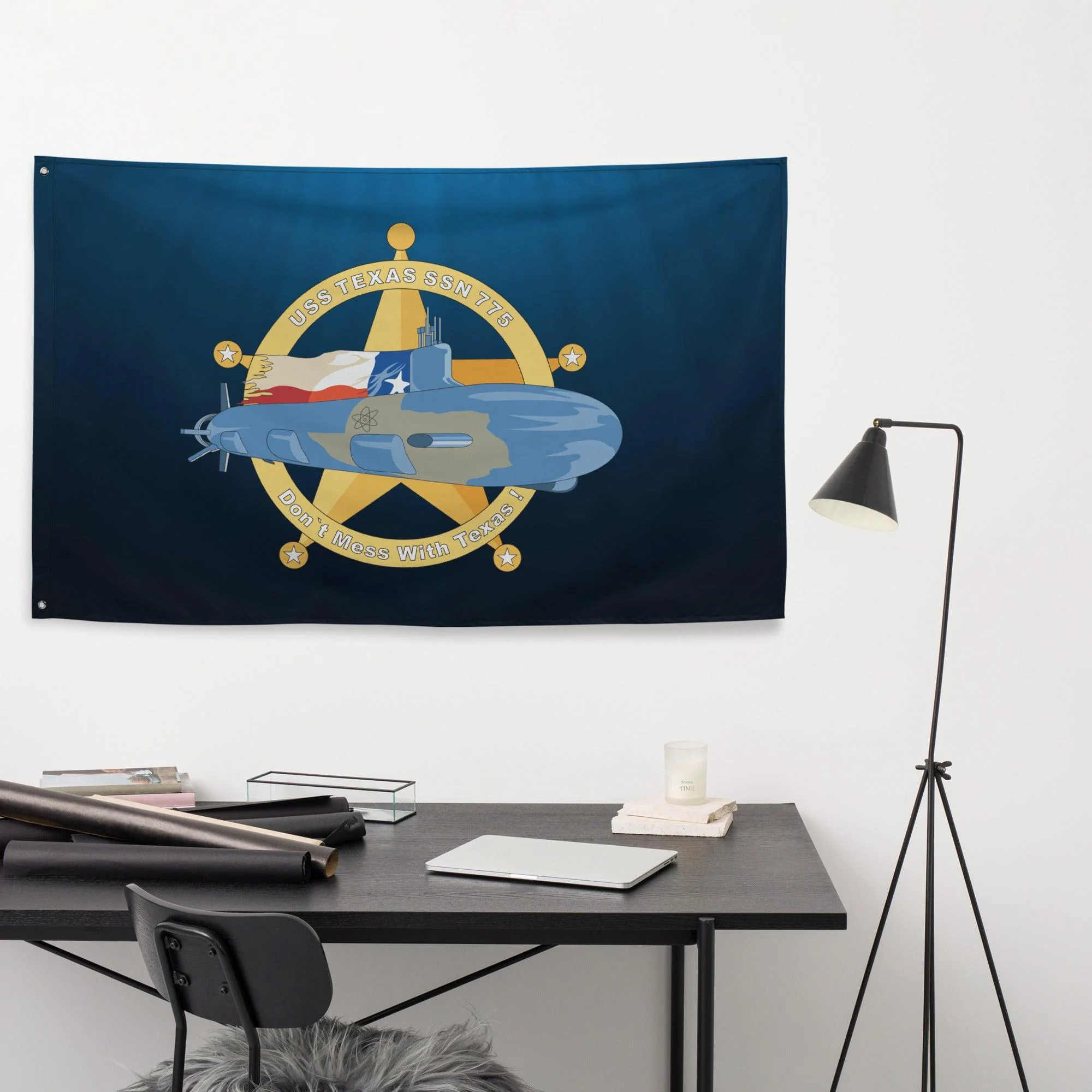 USS Texas (SSN-775) Submarine Wall Flag - Image 3