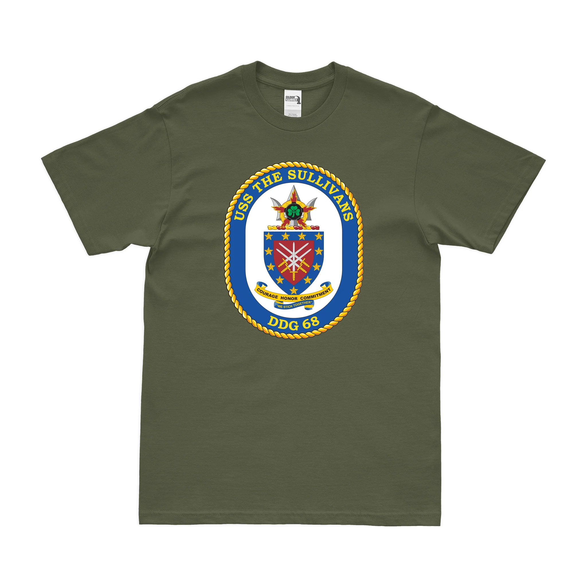 USS The Sullivans (DDG-68) Logo Emblem T-Shirt - Image 2