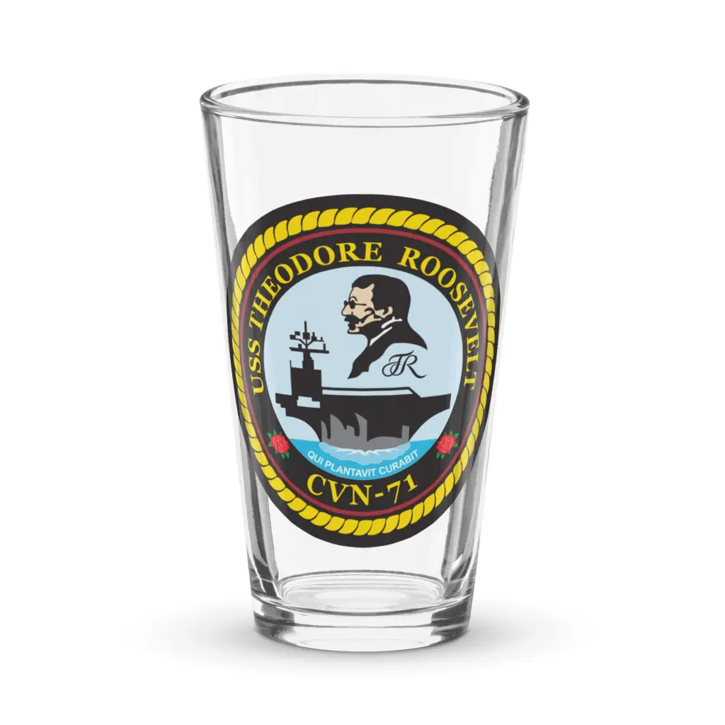 USS Theodore Roosevelt (CVN-71) Beer Pint Glass