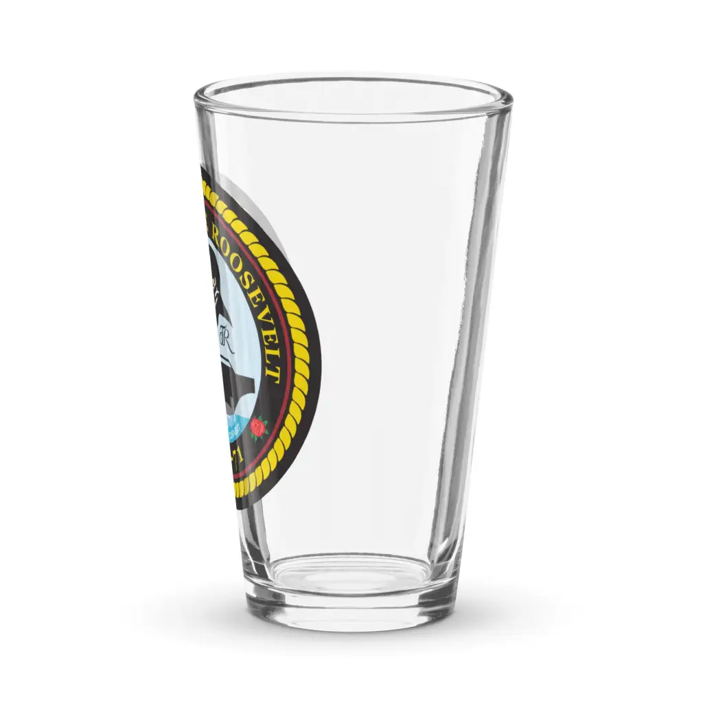 USS Theodore Roosevelt (CVN-71) Beer Pint Glass - Image 4