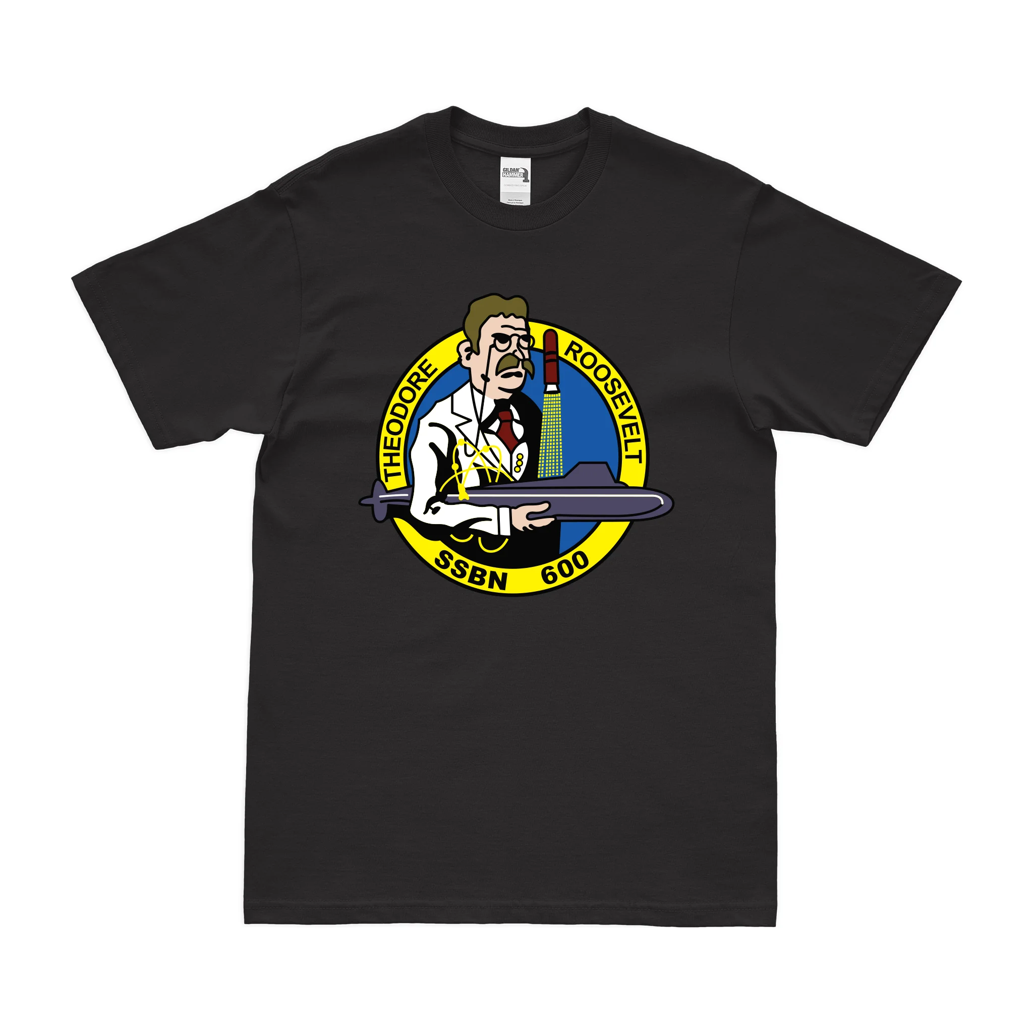 USS Theodore Roosevelt (SSBN-600) Ballistic-Missile Submarine T-Shirt