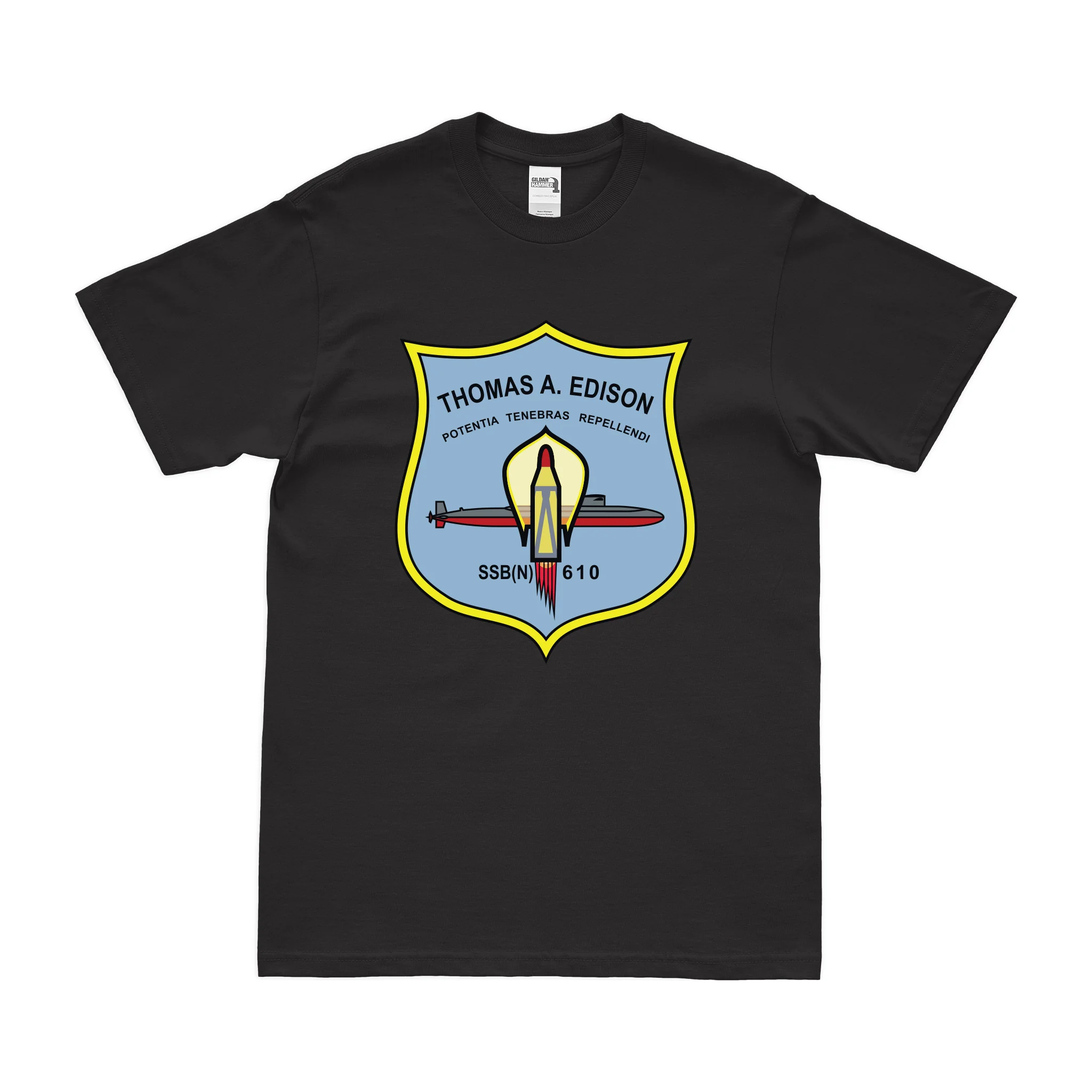 USS Thomas A. Edison (SSBN-610) Ballistic-Missile Submarine T-Shirt