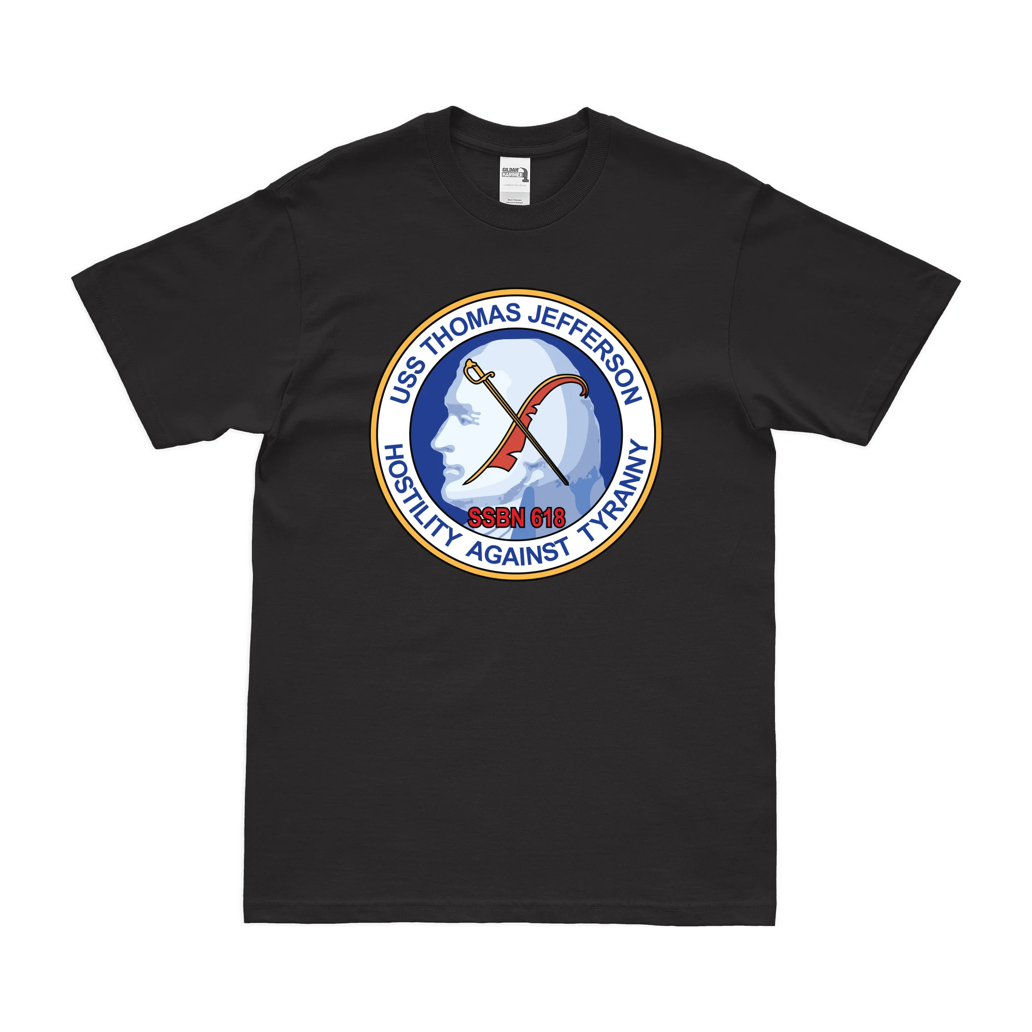 USS Thomas Jefferson (SSBN-618) Ballistic-Missile Submarine T-Shirt