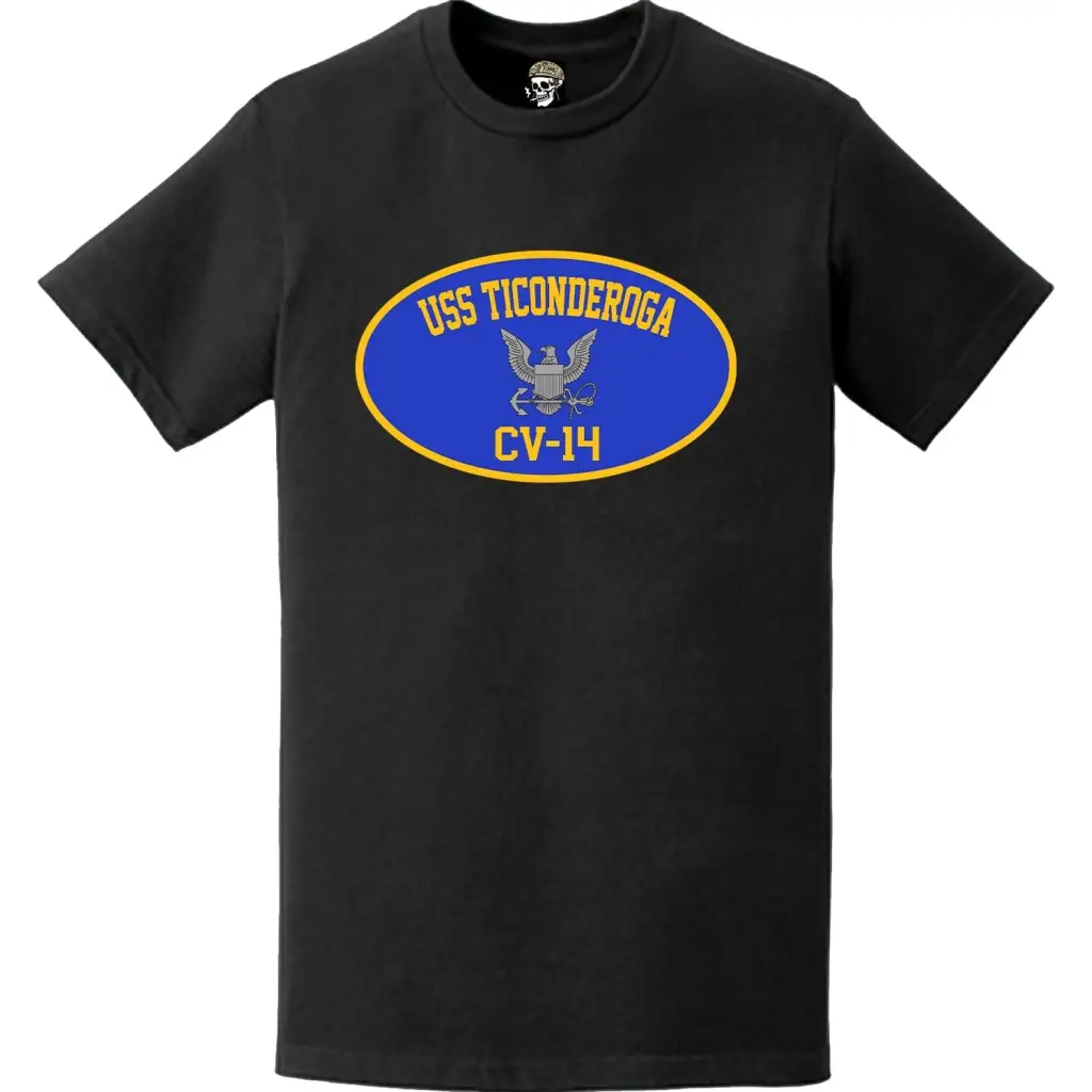 USS Ticonderoga (CV-14) Aircraft Carrier T-Shirt