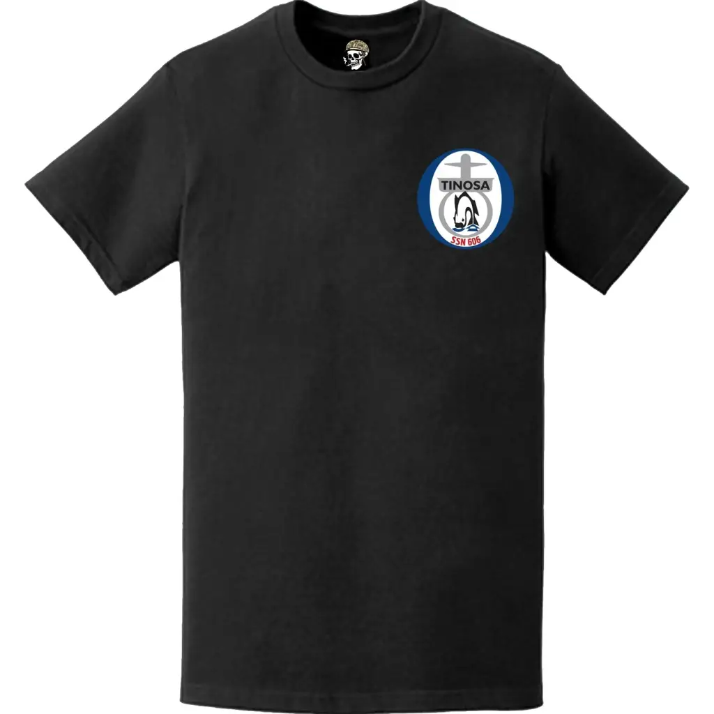 USS Tinosa (SSN-606) Left Chest Logo T-Shirt