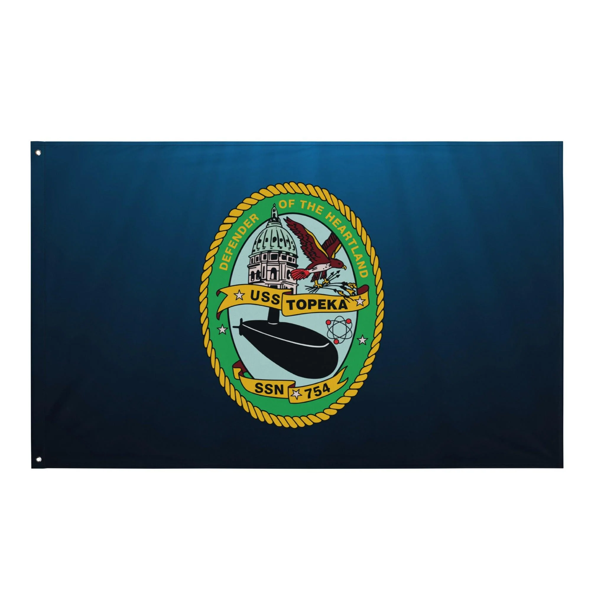 USS Topeka (SSN-754) Submarine Wall Flag - Image 2