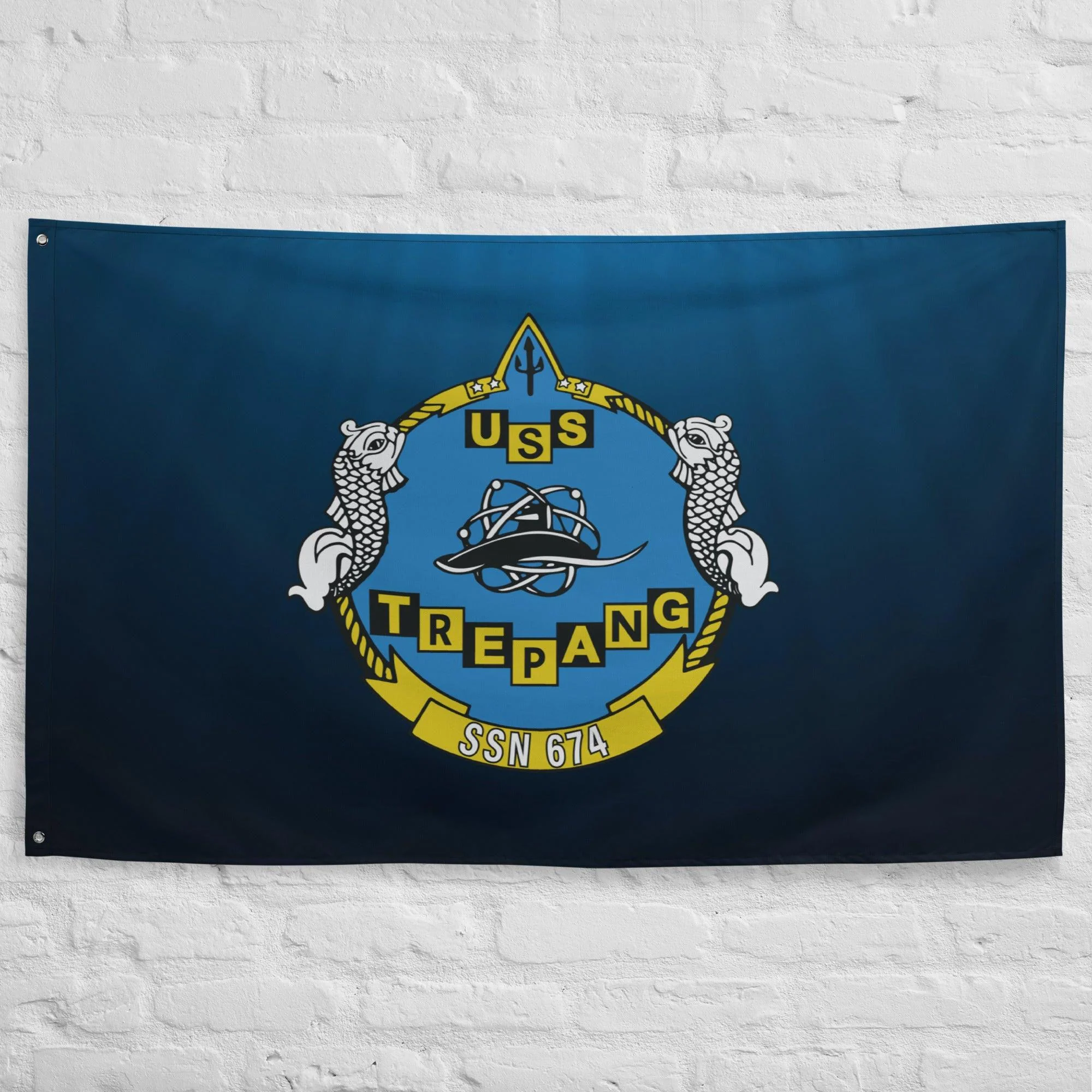 USS Trepang (SSN-674) Submarine Wall Flag - Image 2