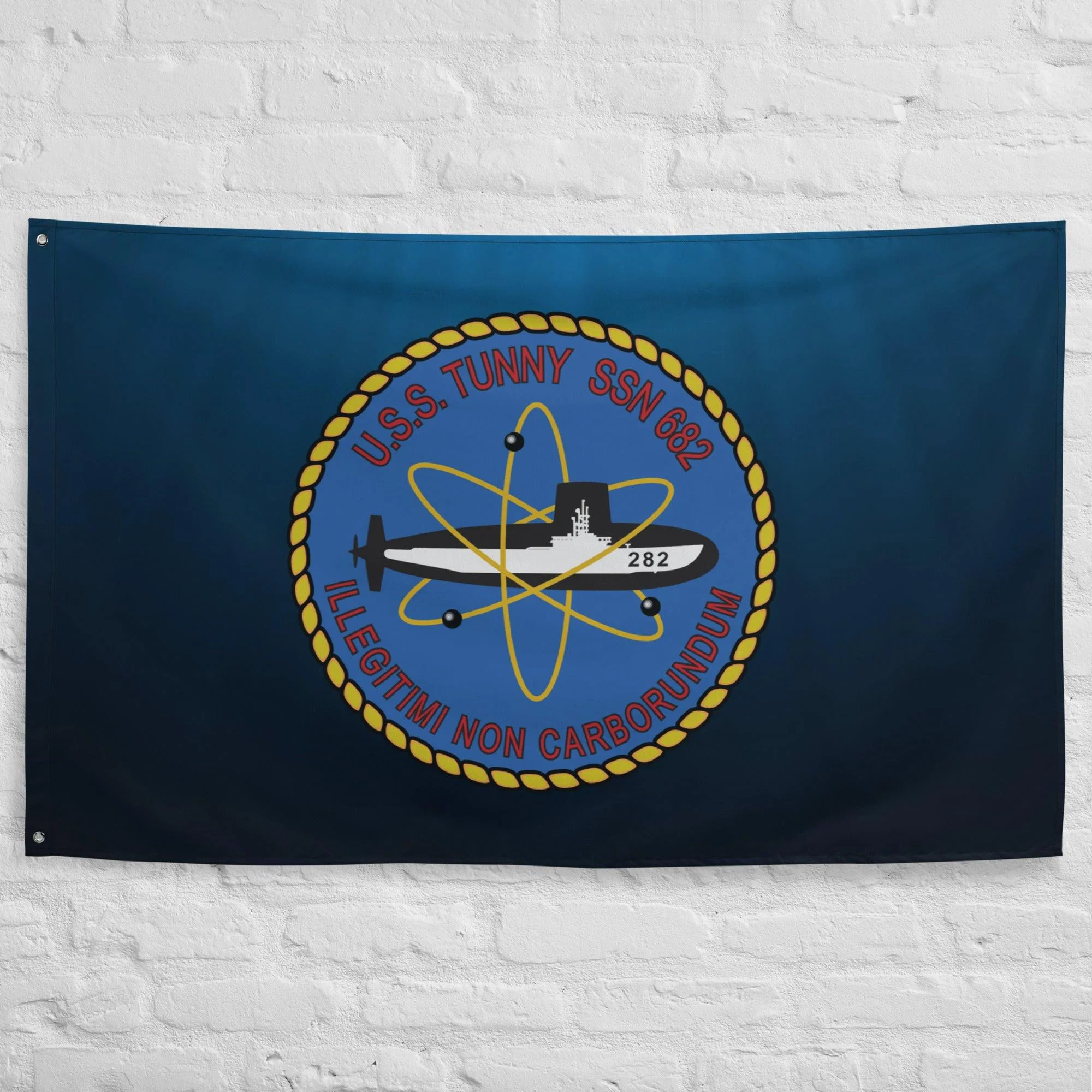 USS Tunny (SSN-682) Submarine Wall Flag - Image 3