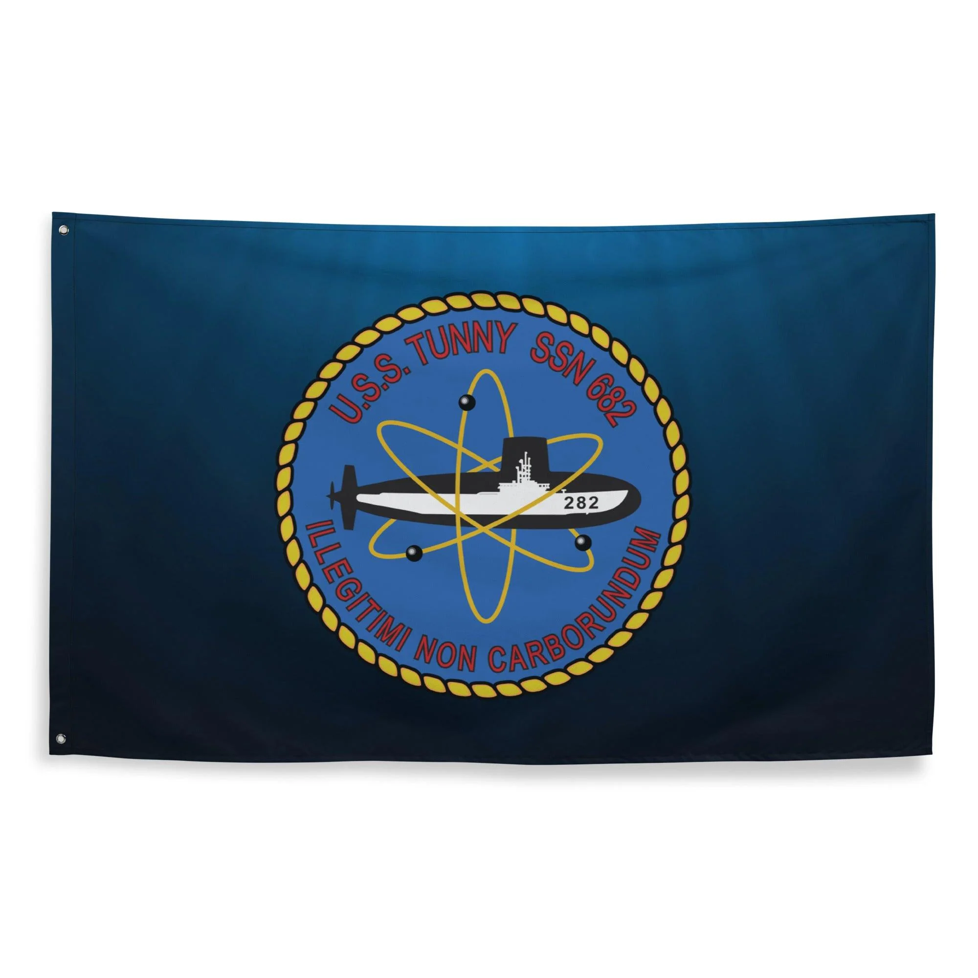 USS Tunny (SSN-682) Submarine Wall Flag - Image 4