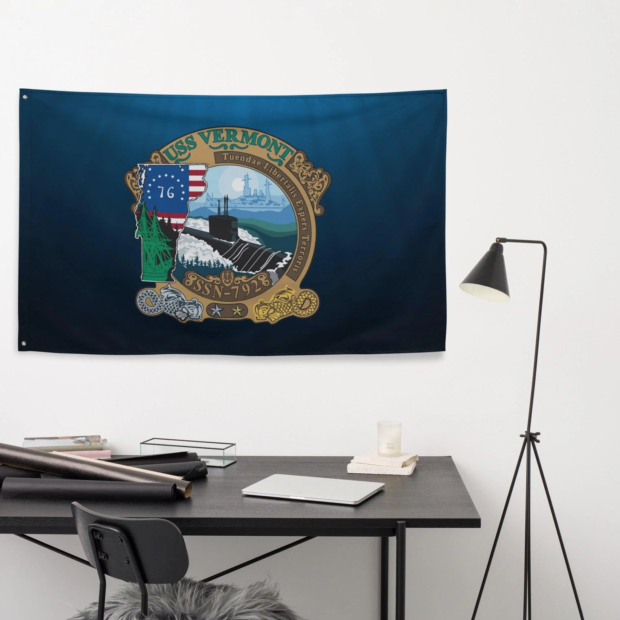 USS Vermont (SSN-792) Submarine Wall Flag - Image 3