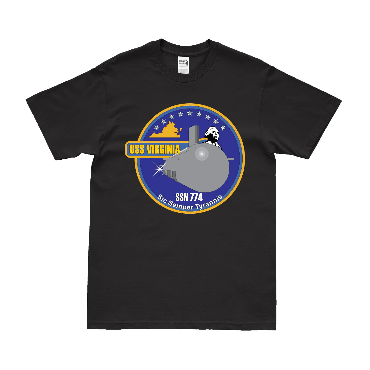 USS Virginia (SSN-774) Submarine Logo Emblem T-Shirt