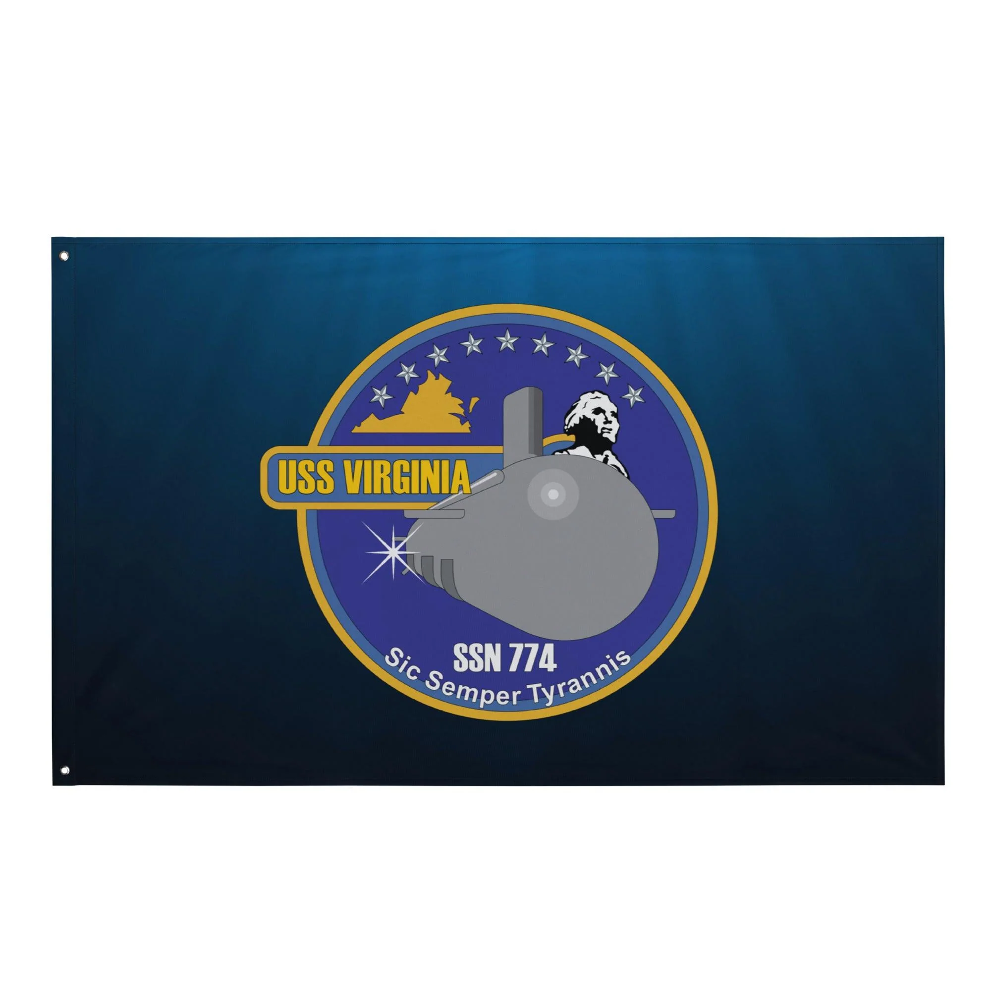 USS Virginia (SSN-774) Submarine Wall Flag