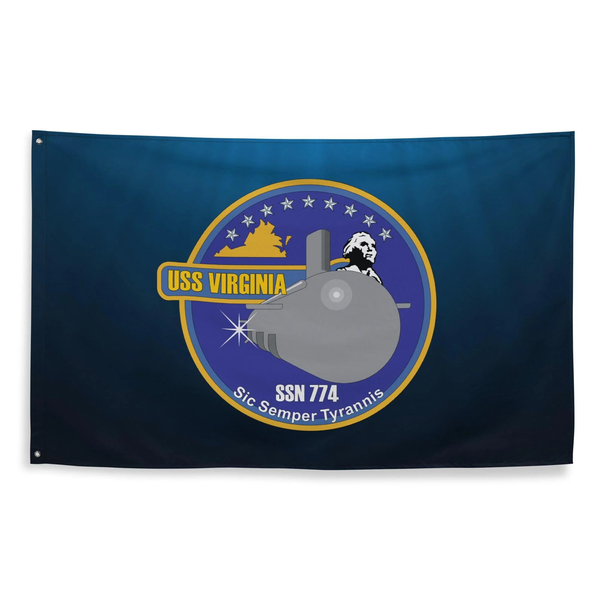 USS Virginia (SSN-774) Submarine Wall Flag - Image 4
