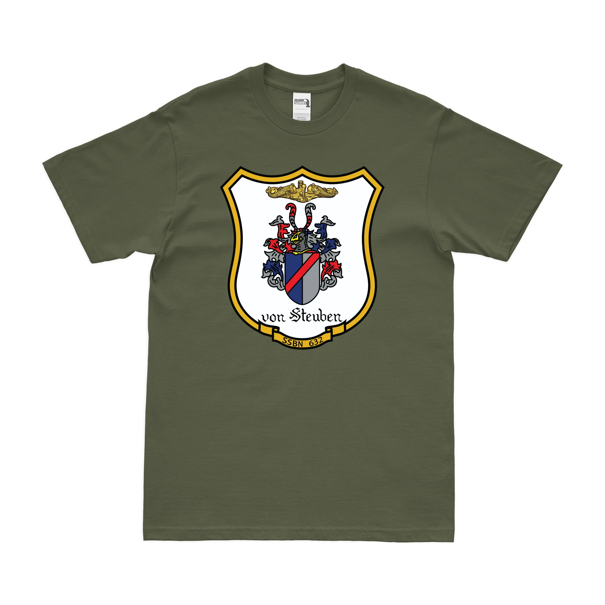 USS Von Steuben (SSBN-632) Ballistic-Missile Submarine T-Shirt - Image 2