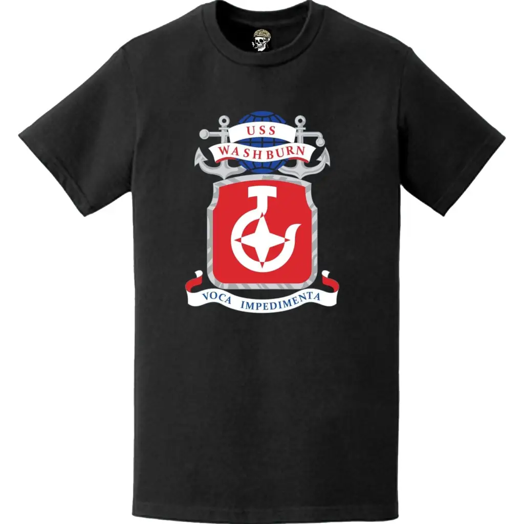 USS Washburn (AKA-108) Ship's Crest Emblem T-Shirt