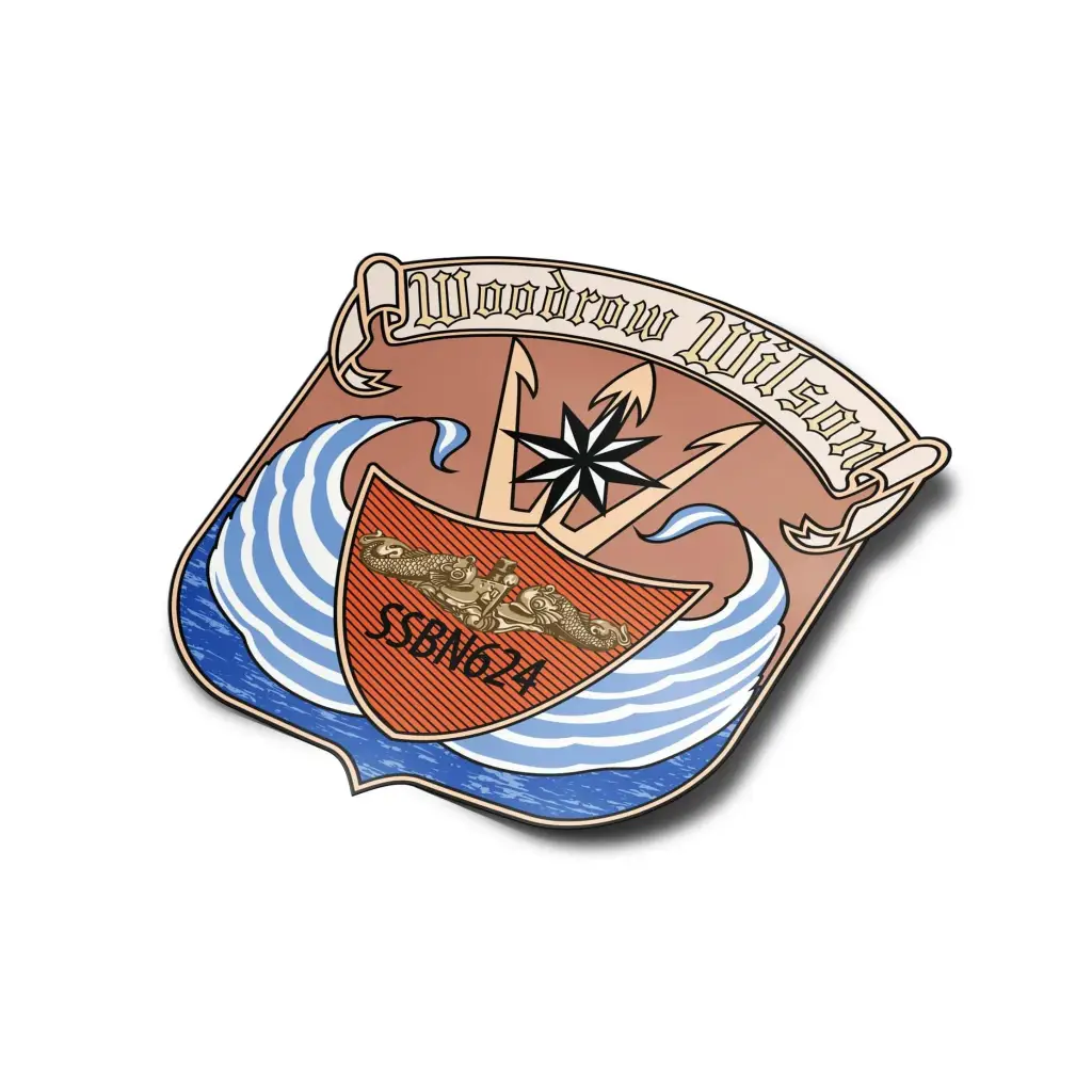 USS Woodrow Wilson (SSBN-624) Die-Cut Vinyl Sticker Decal