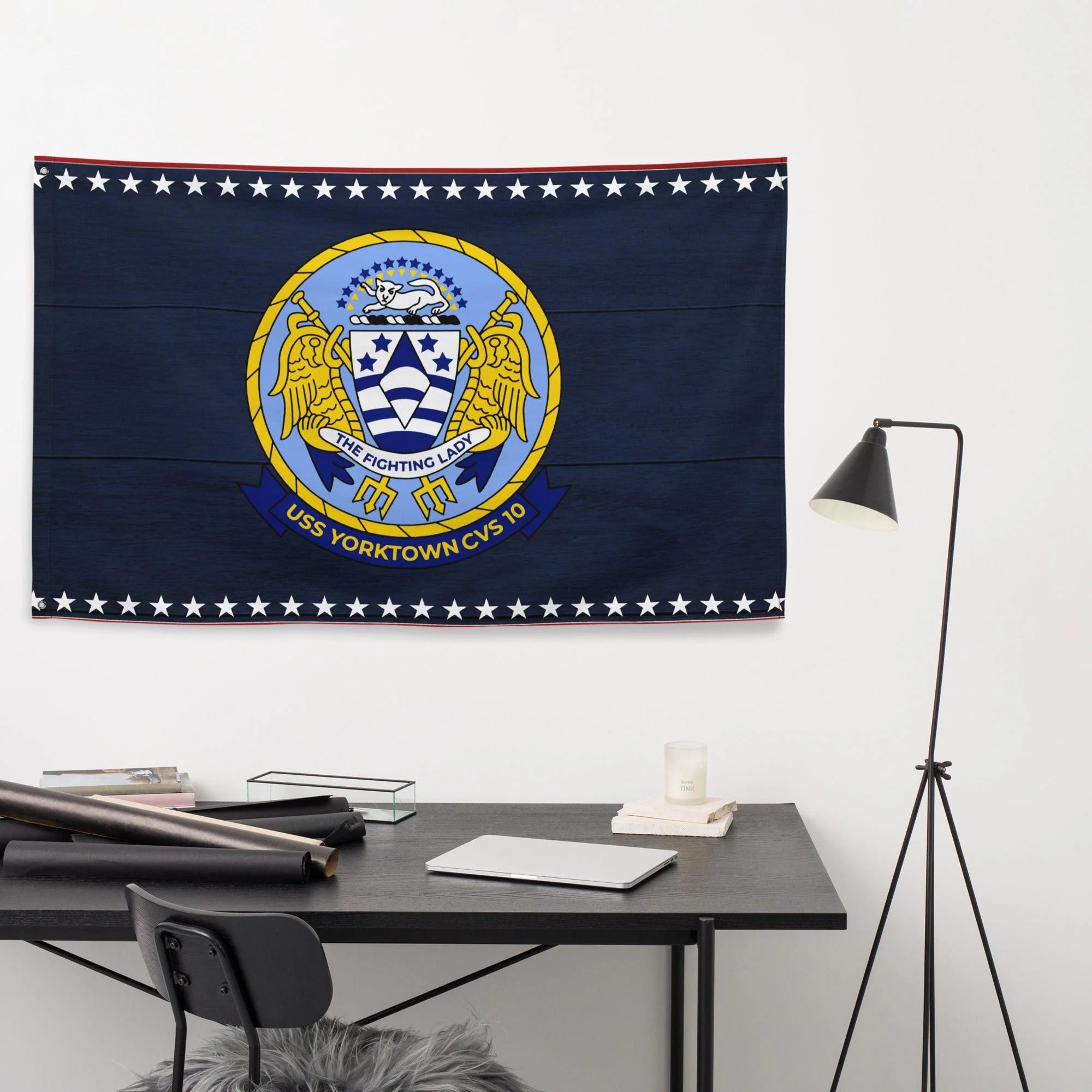 USS Yorktown (CVS-10) Essex-class Carrier Flag - Image 3