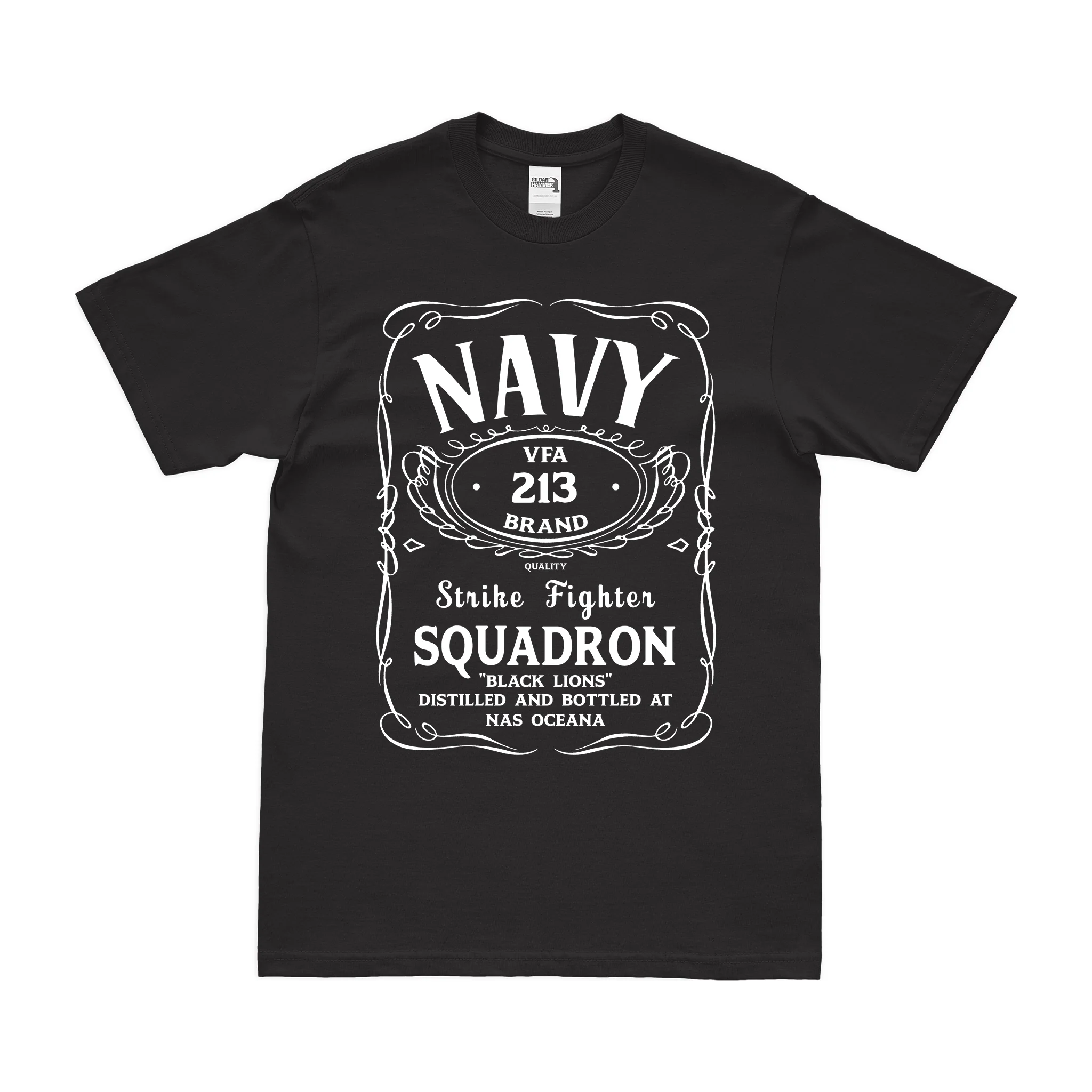 Strike Fighter Squadron 213 (VFA-213) Whiskey Label T-Shirt