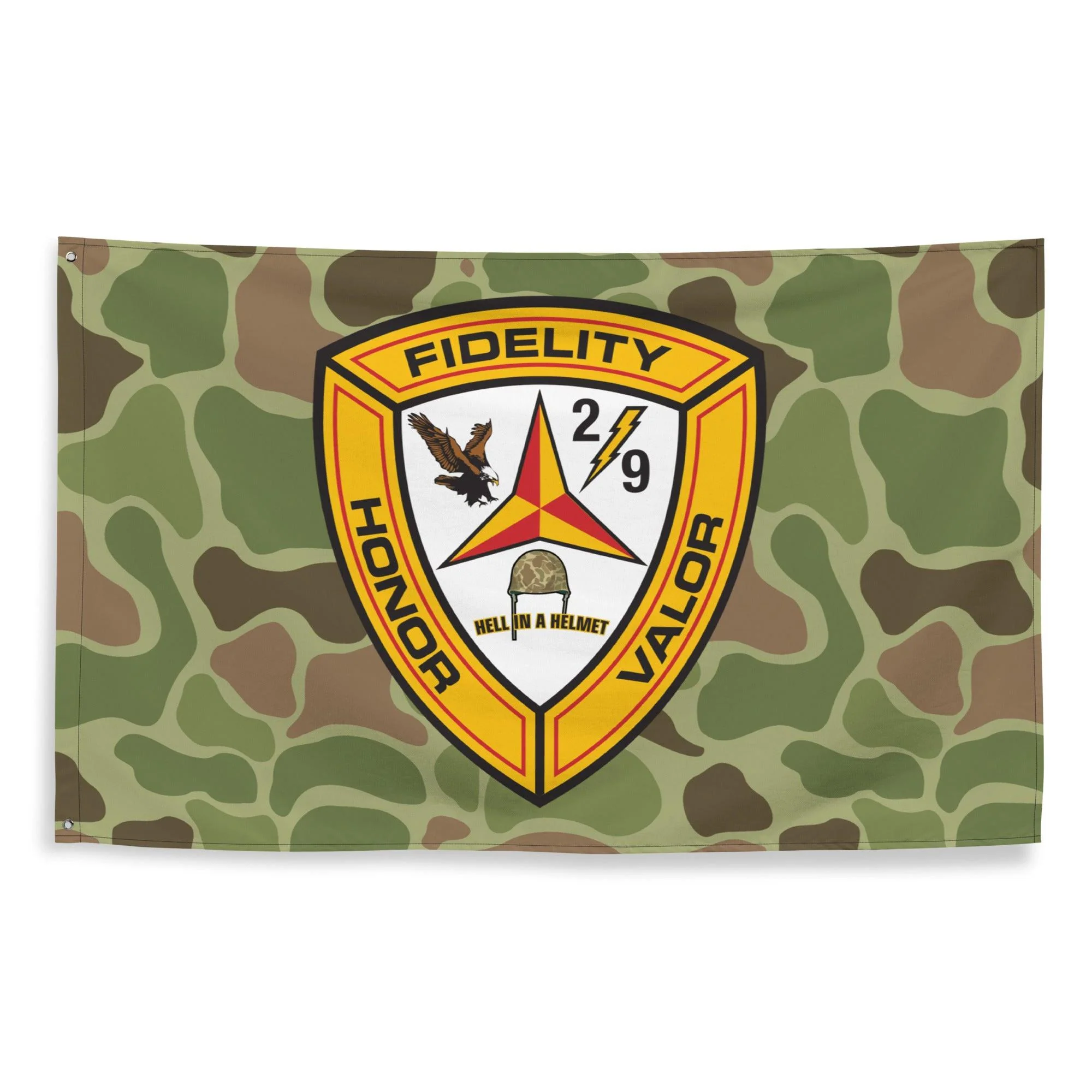 2/9 Marines Frogskin Camo Flag - Image 2