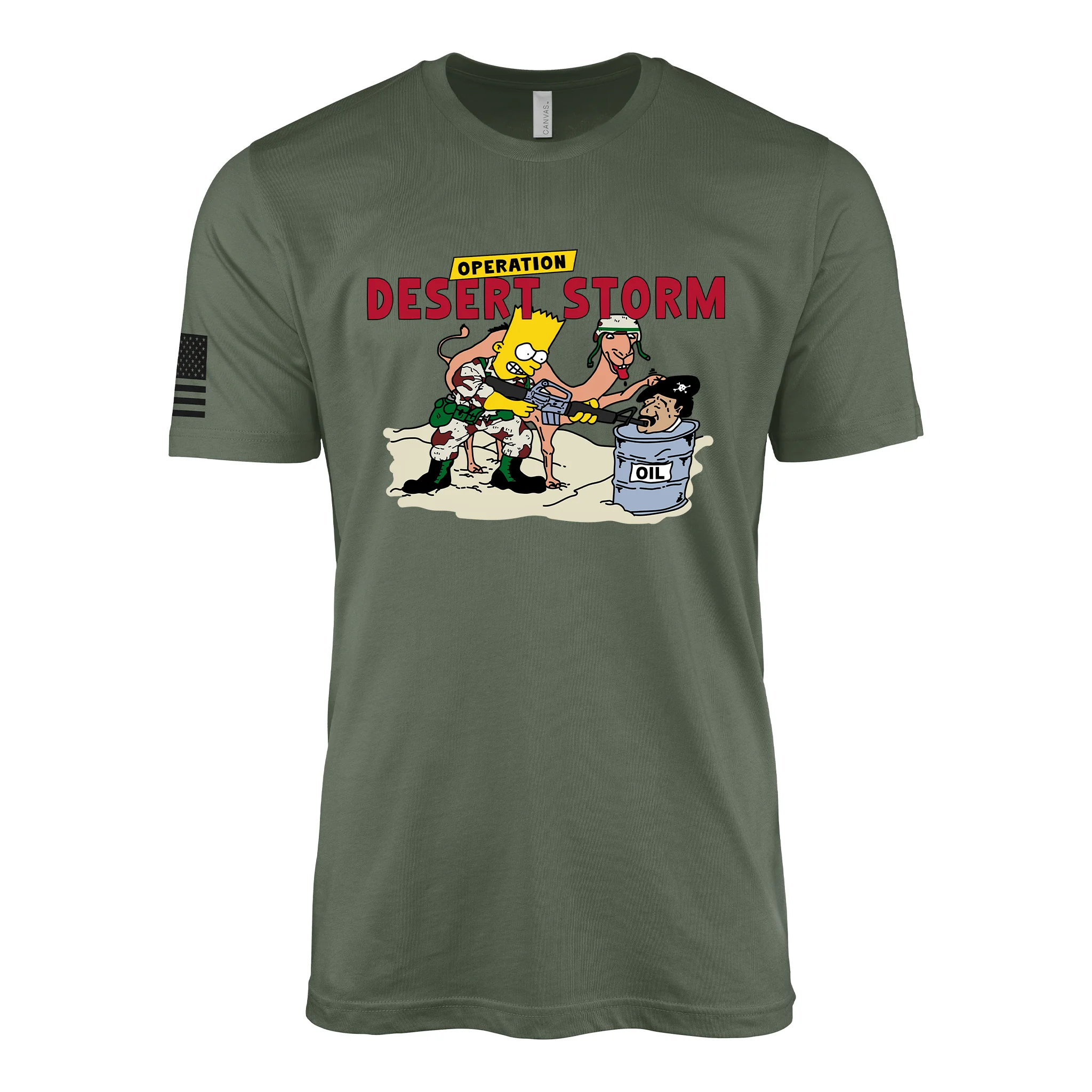 Vintage Rambart Operation Desert Storm Gulf War T-Shirt - Image 2