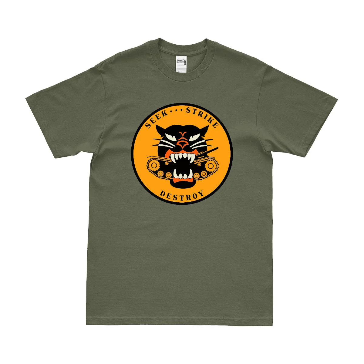 U.S. Army Tank Destroyer WW2 Logo Emblem T-Shirt - Image 2