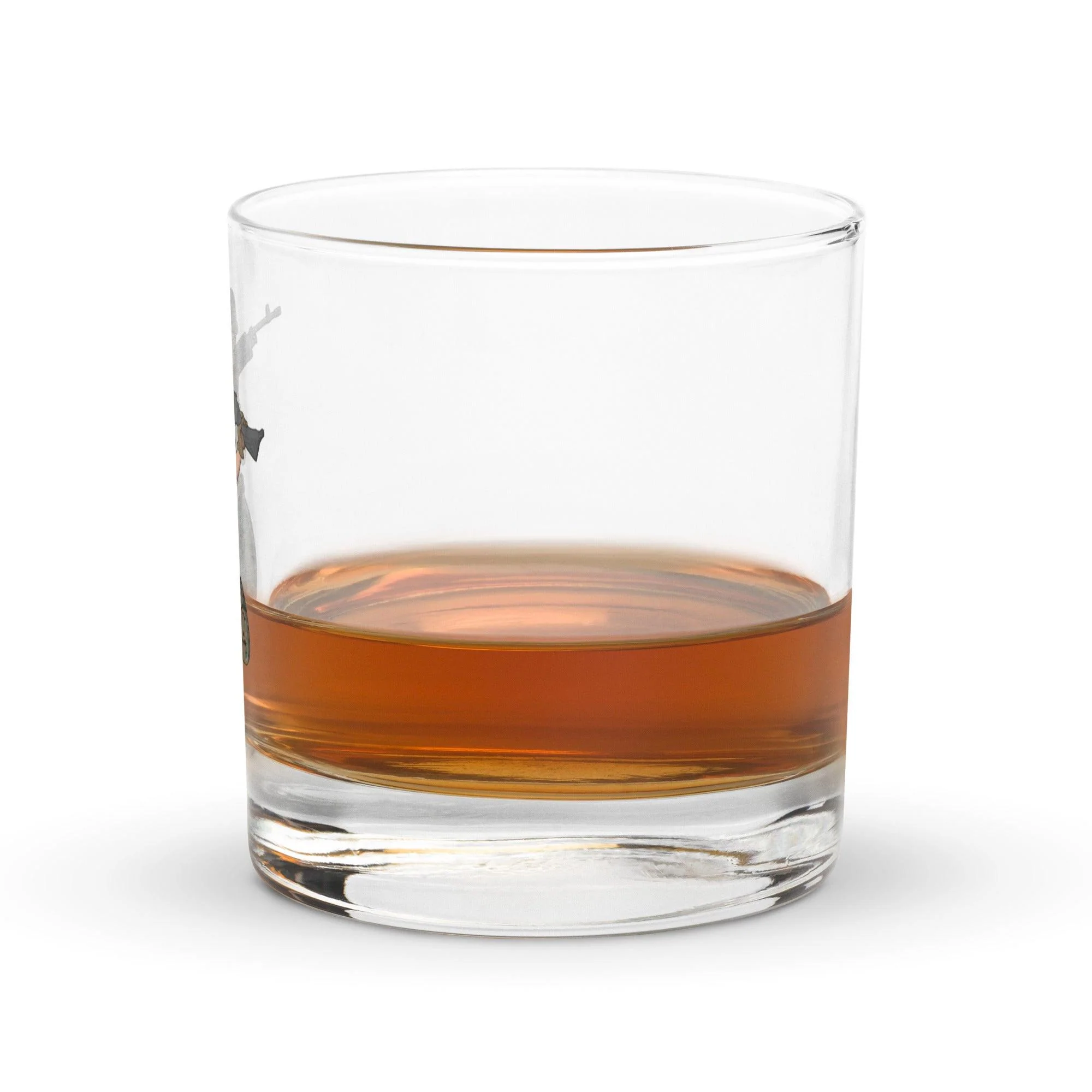 Yesi 240 Machine Gunner Pin-Up Girl Whiskey Glass - Image 3